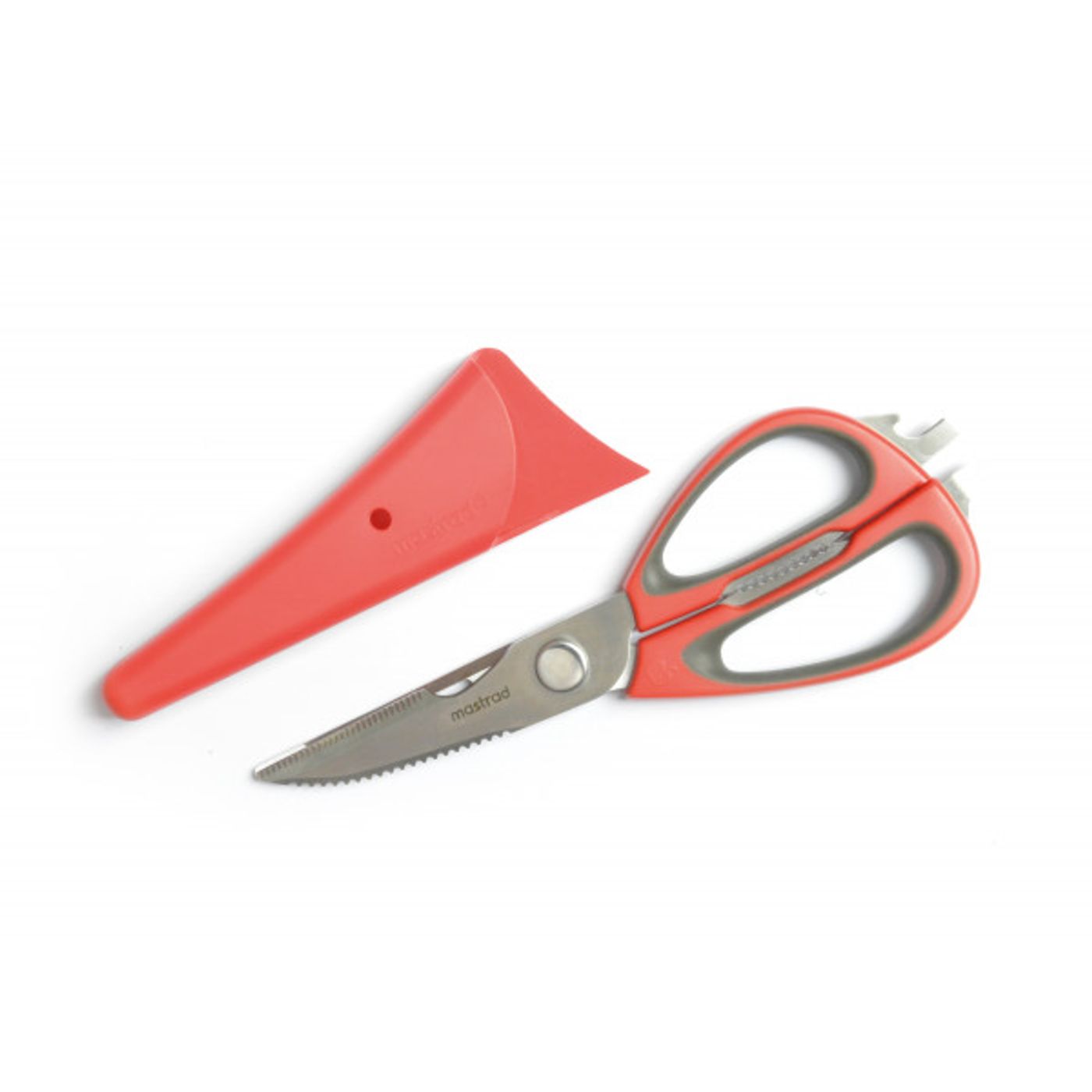 Paire de ciseaux multi-fonctions rouge