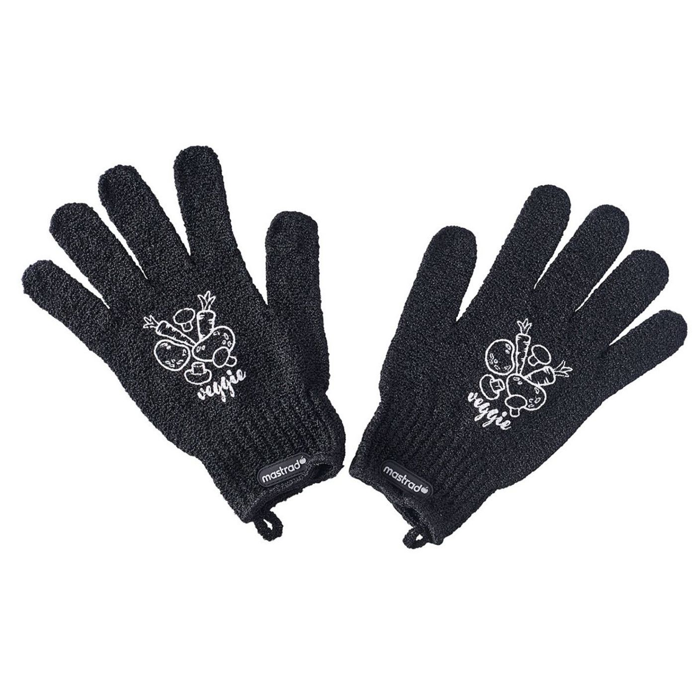 Gants nettoyants pour légumes noirs 2 pièces