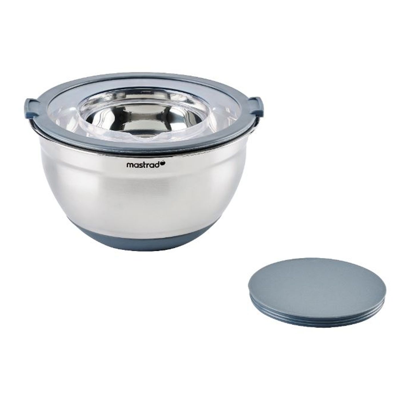 Bol mixeur fond silicone 20 cm + couvercle