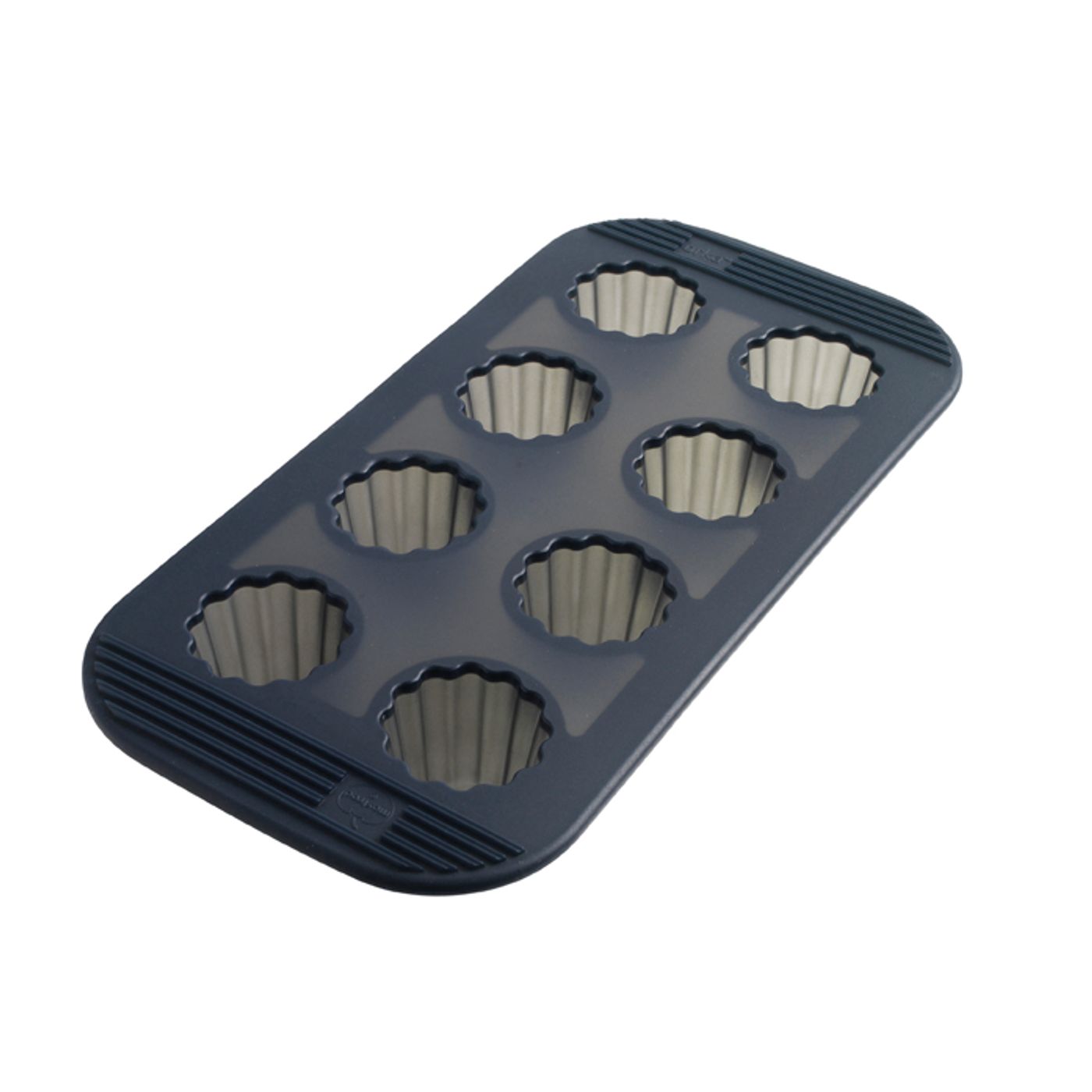 Moule 8 cannelés gris