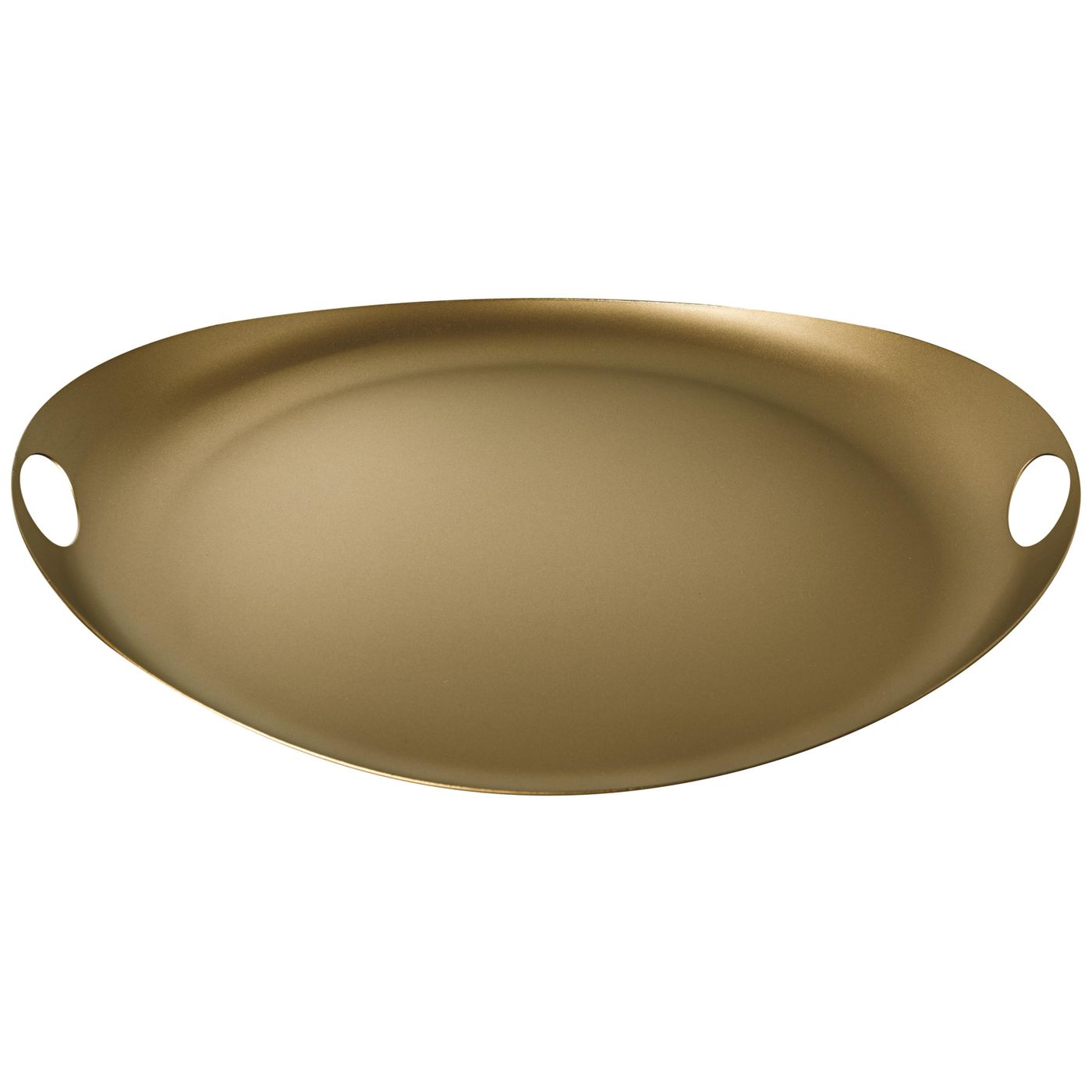 Plateau ovale Saturno or 40 x 36 cm