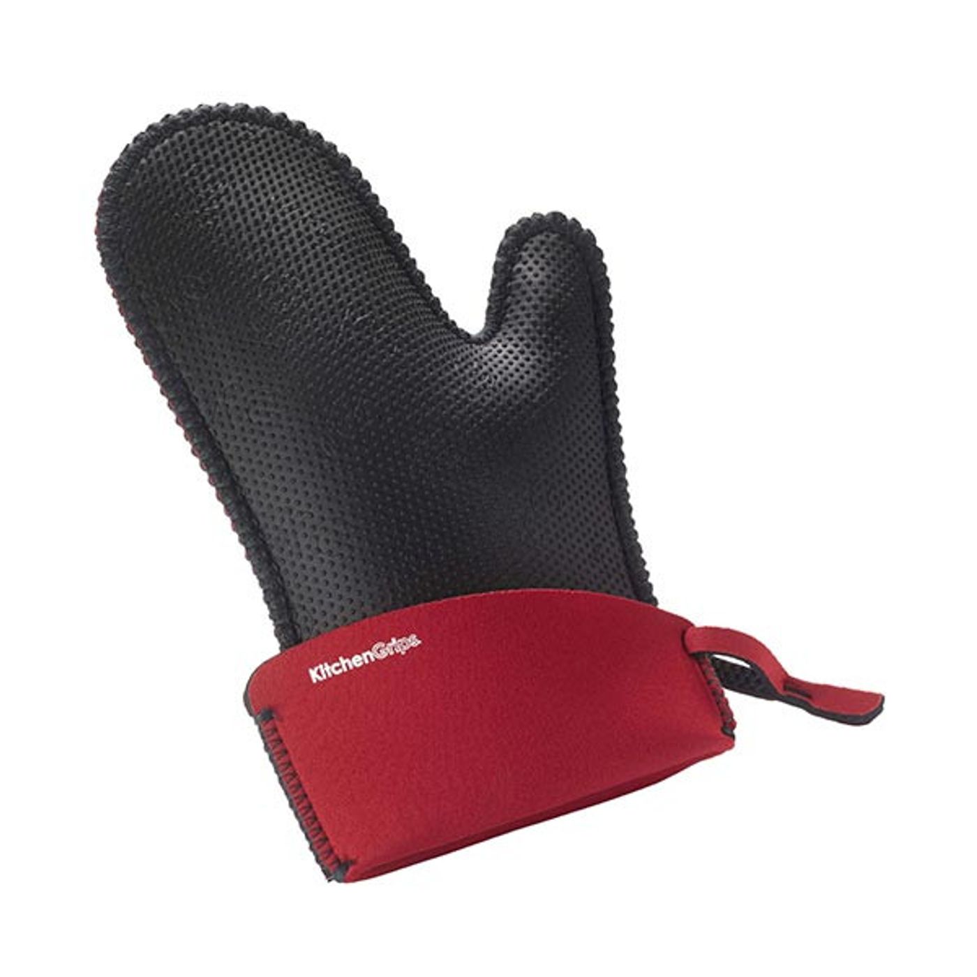 Gant à four extensible rouge