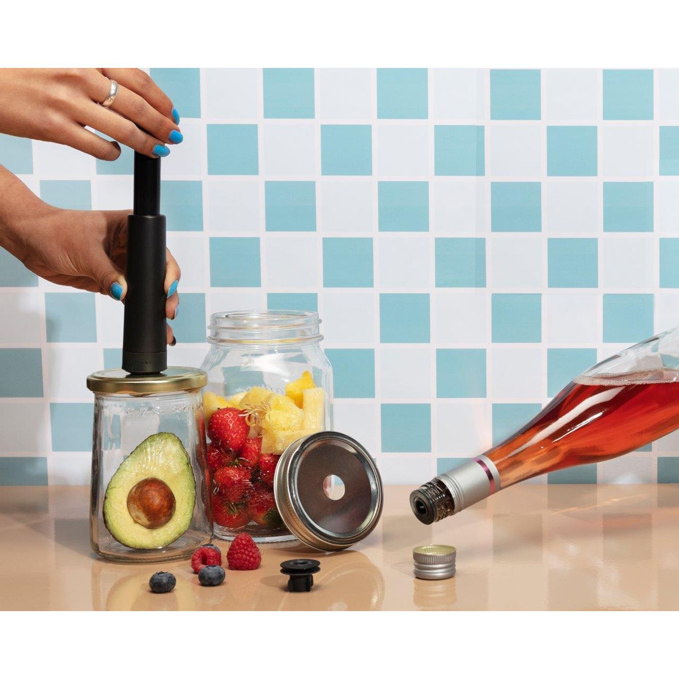 Coffret vide d’air pour aliments et vins