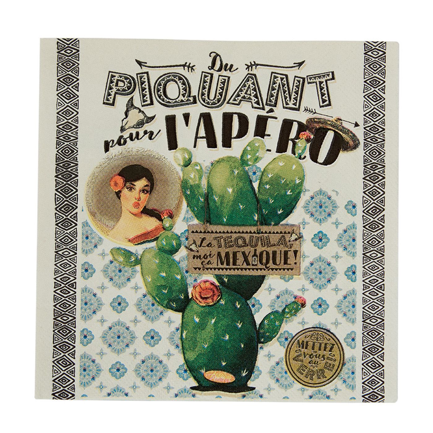 Serviettes en papier Du piquant