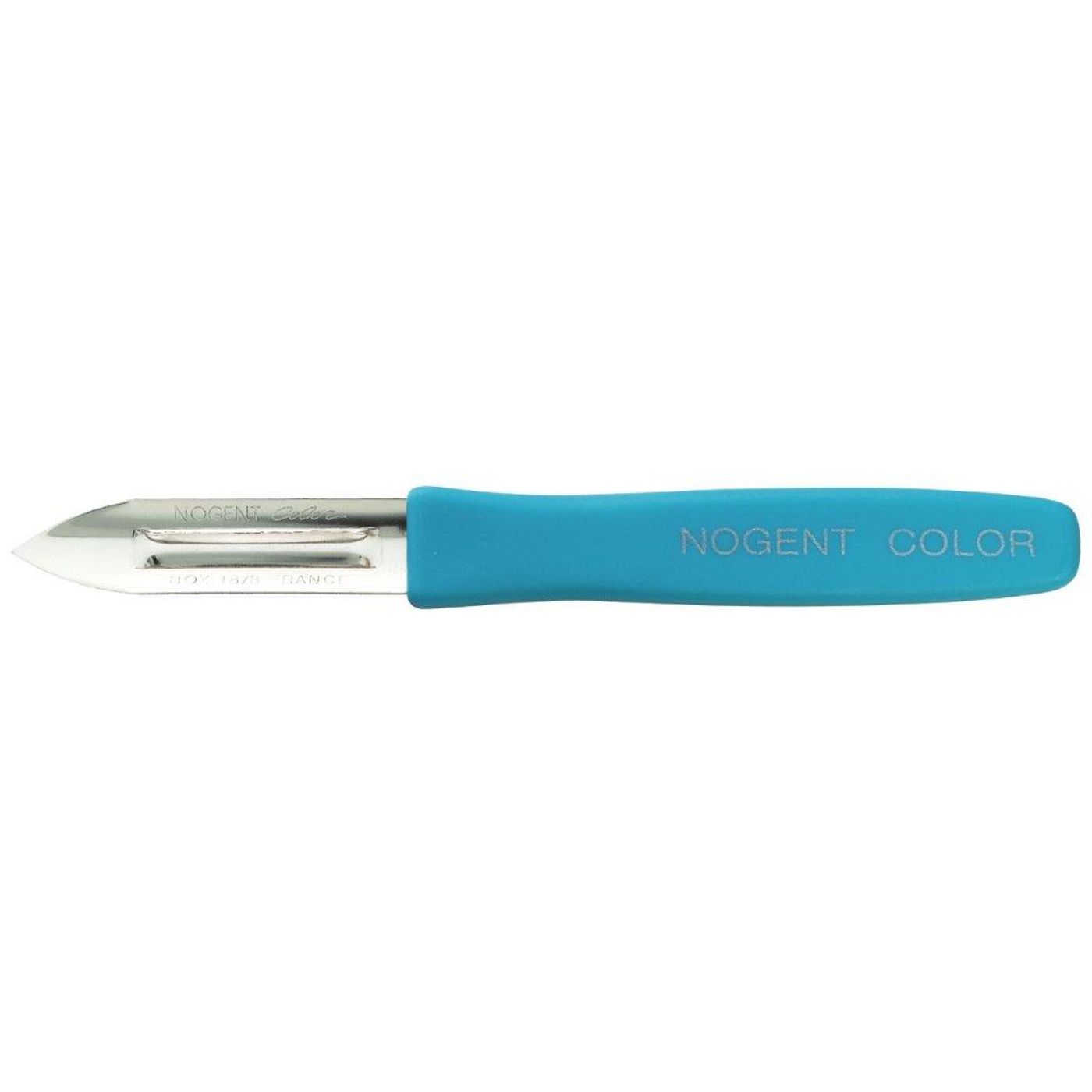 Eplucheur 2 tranchants manche polypropylène coloré