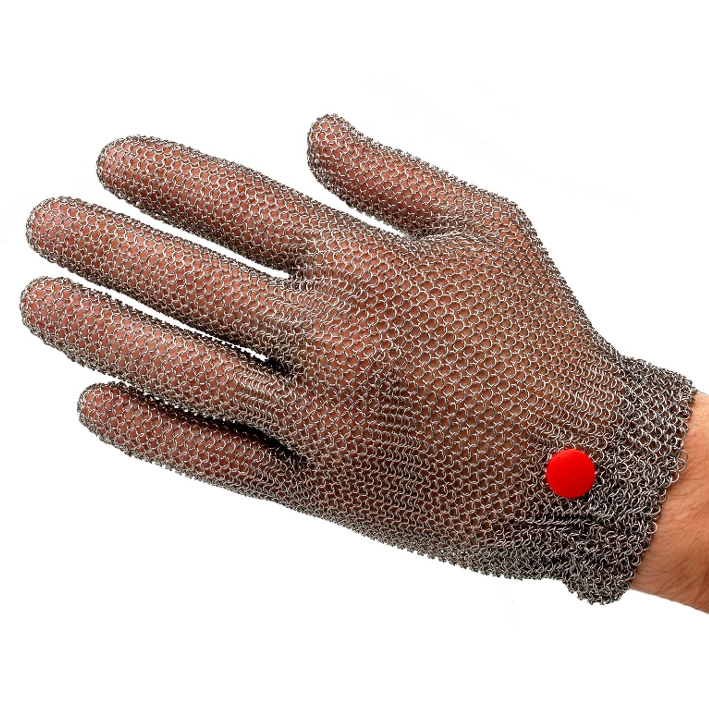 Gant en cotte de maille taille 8/8,5 rouge
