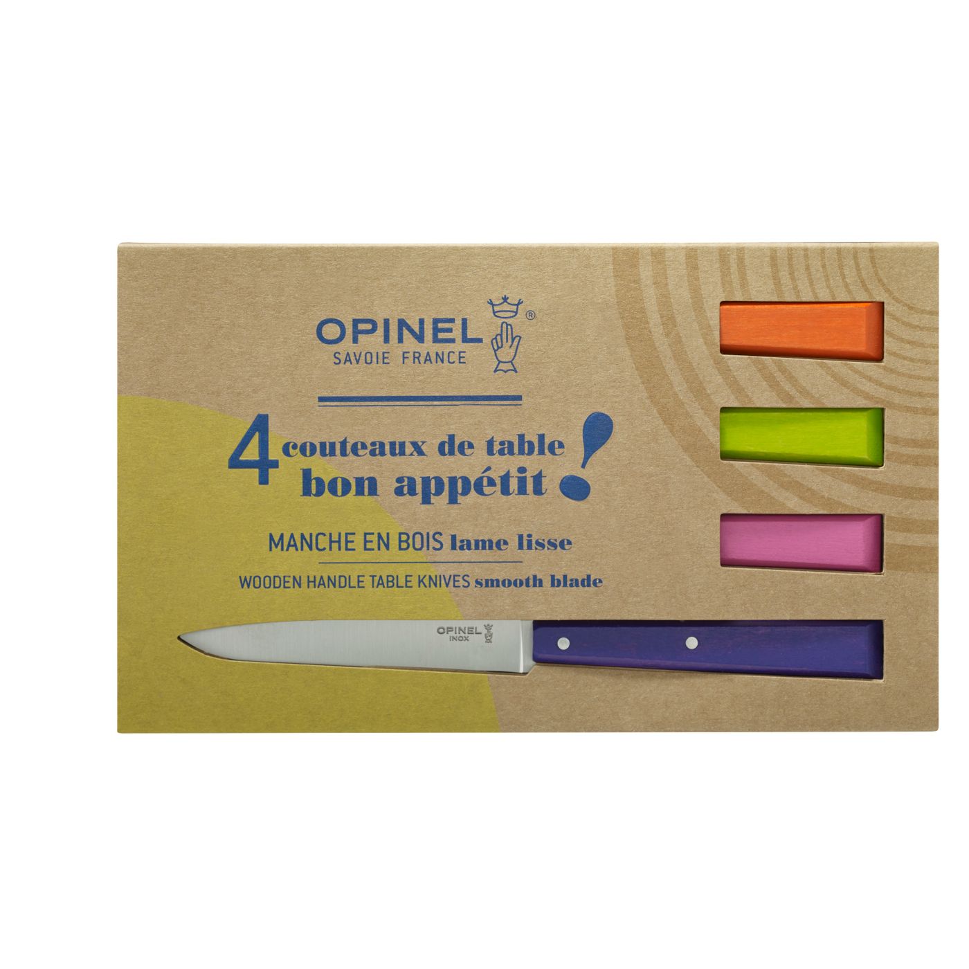 Coffret 4 couteaux de table N°125 Bon Appétit Pop