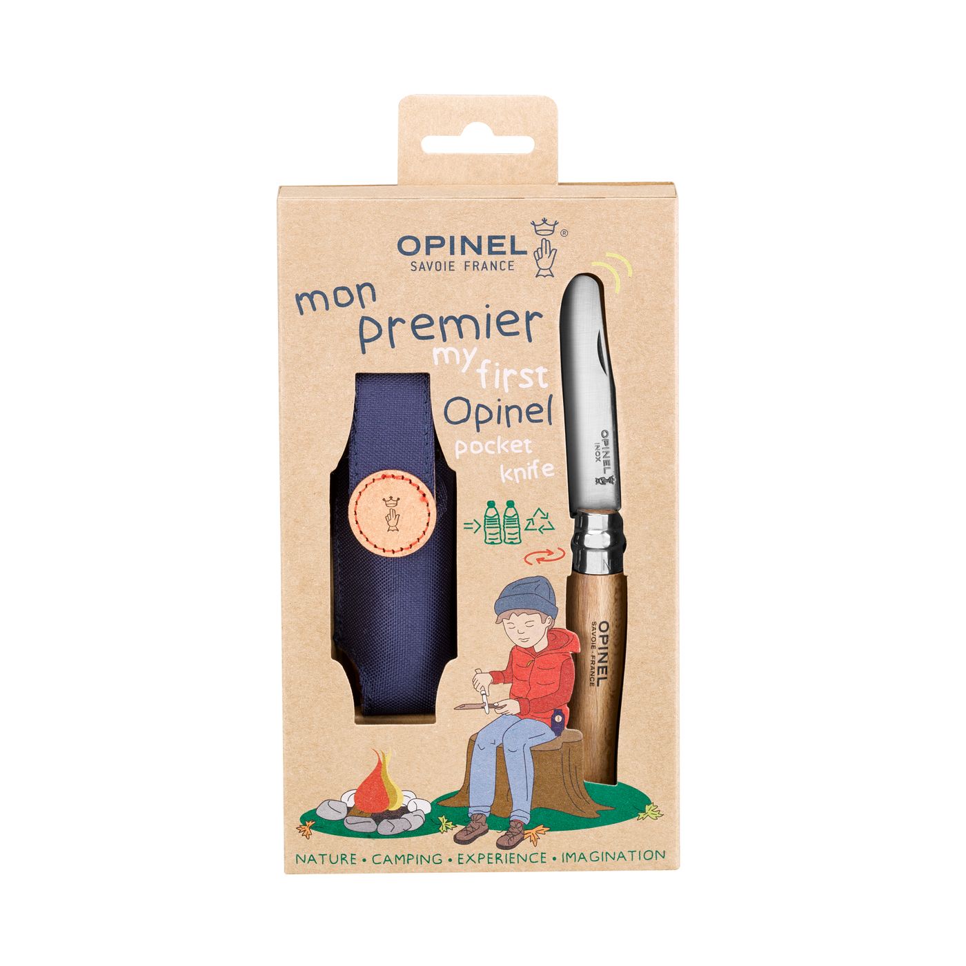 Couteau mon premier opinel et son étui