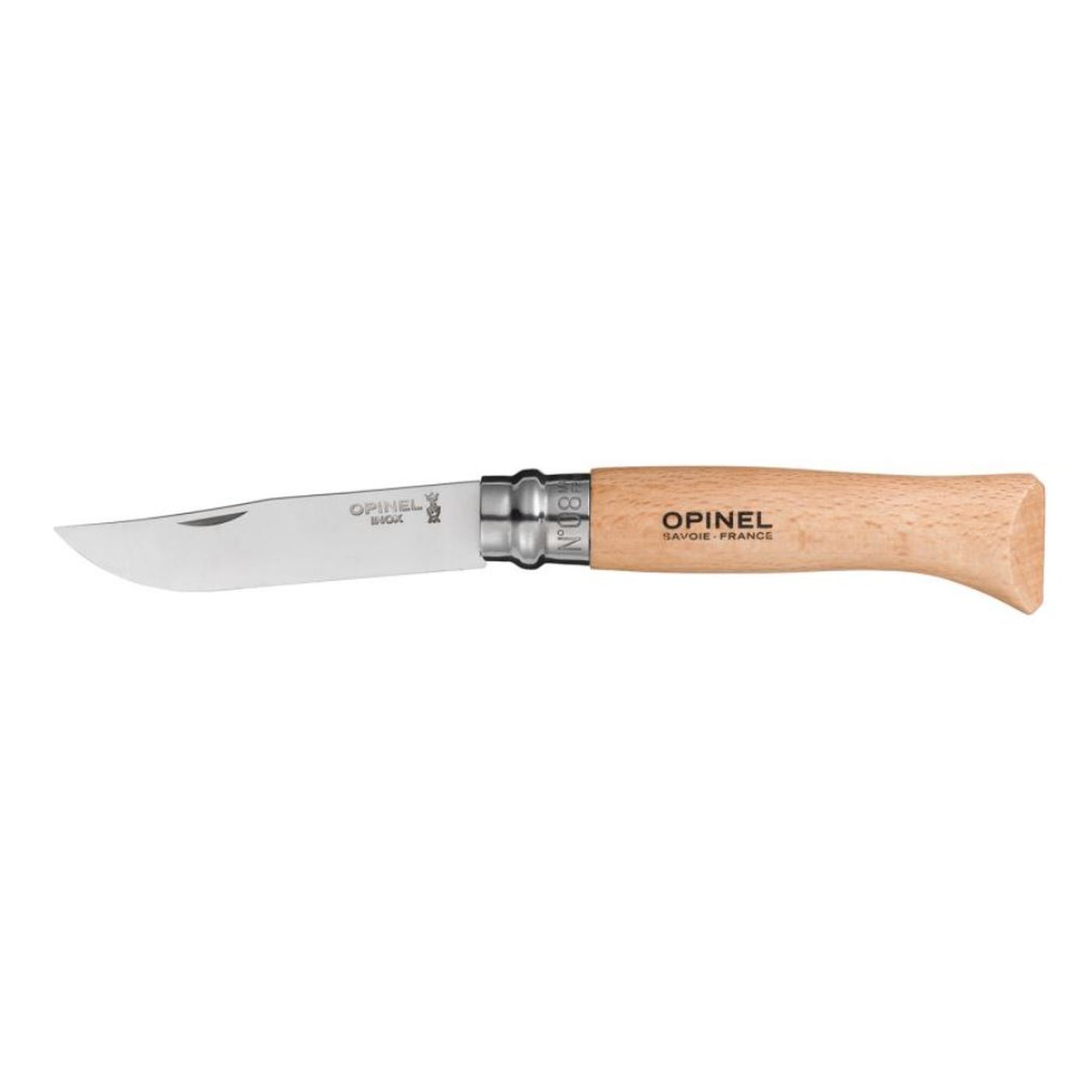 Couteau N°8 Inox manche hêtre