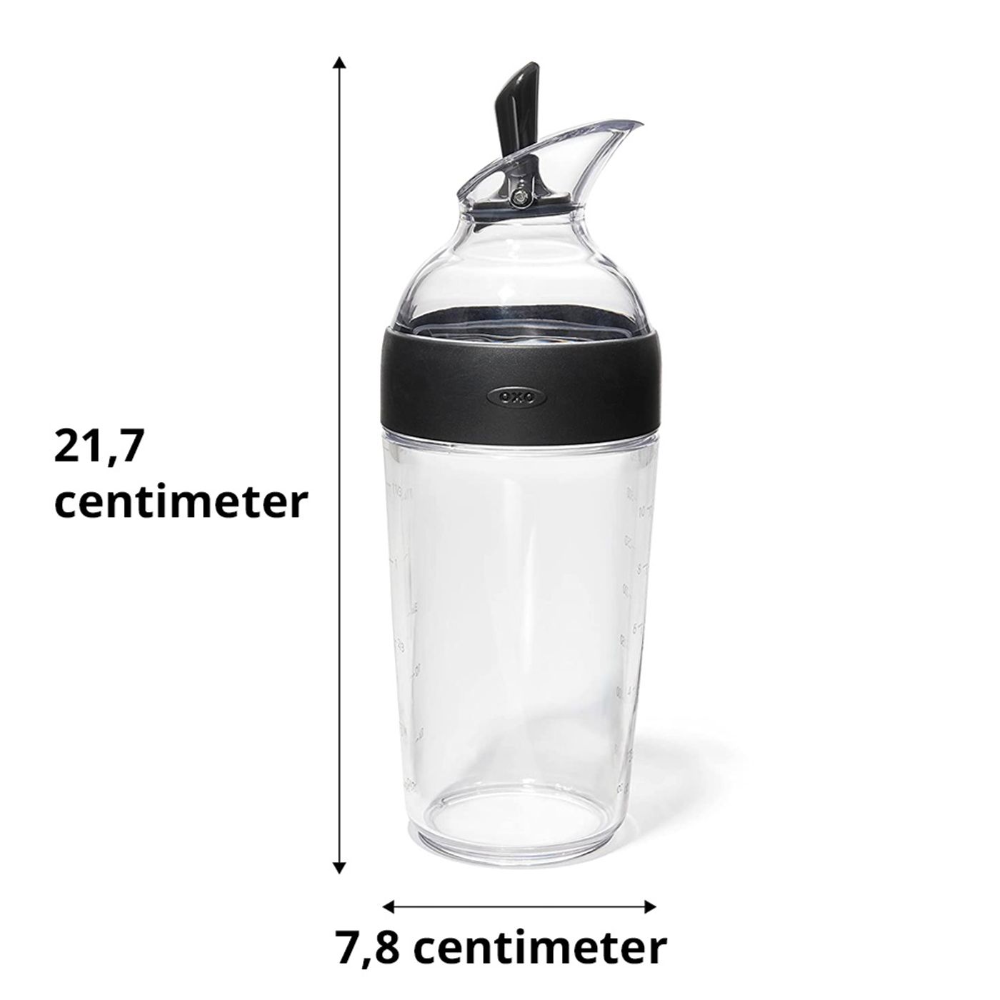 Shaker à vinaigrette 350 ml noir