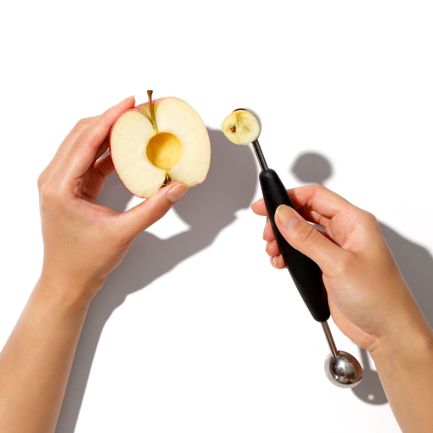Cuillère à pomme parisienne double