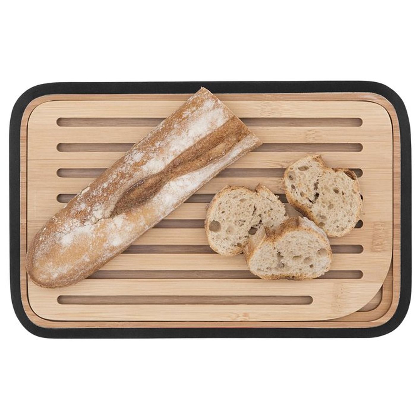Planche à pain avec réservoir miettes