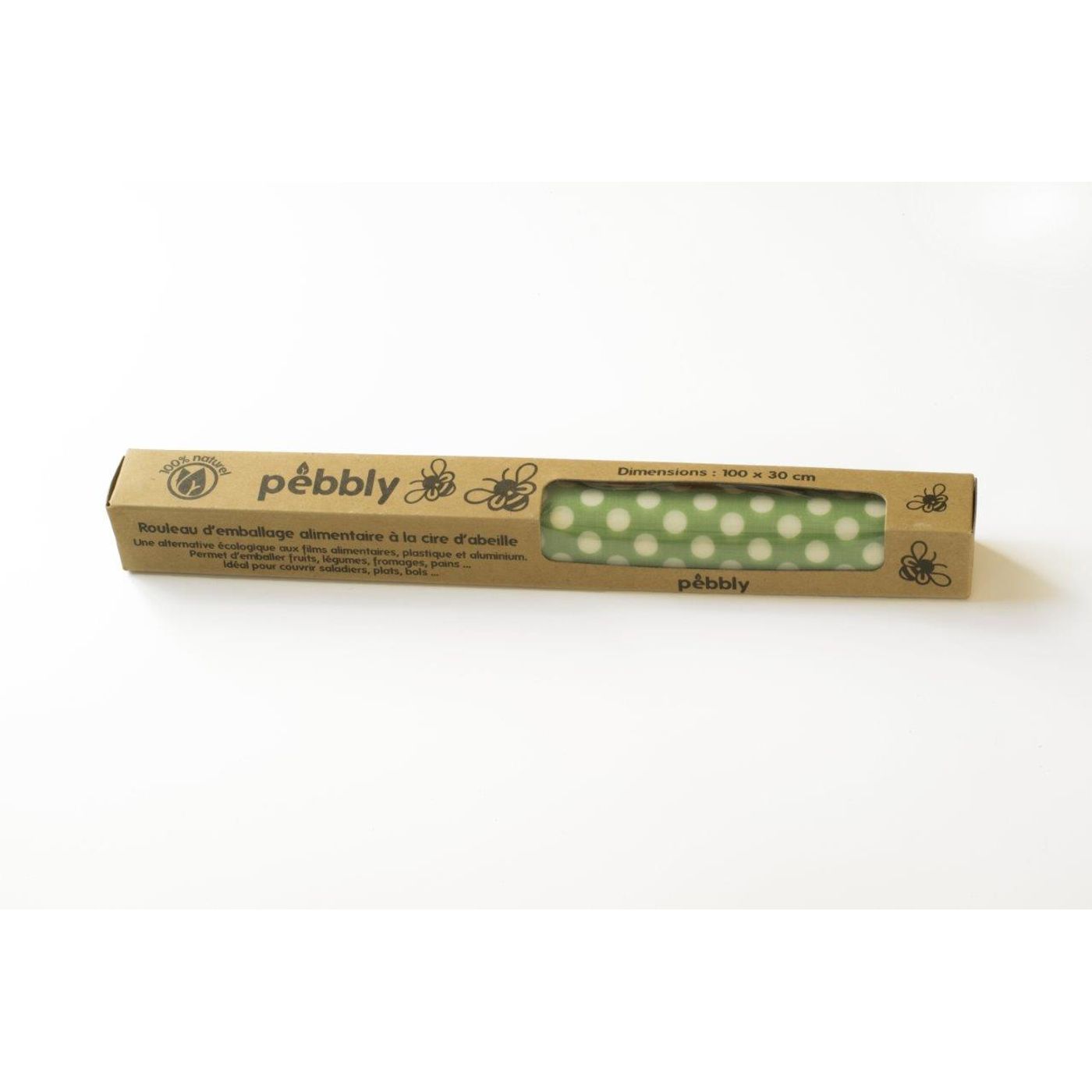 Rouleau d'emballage en cire d'abeille
