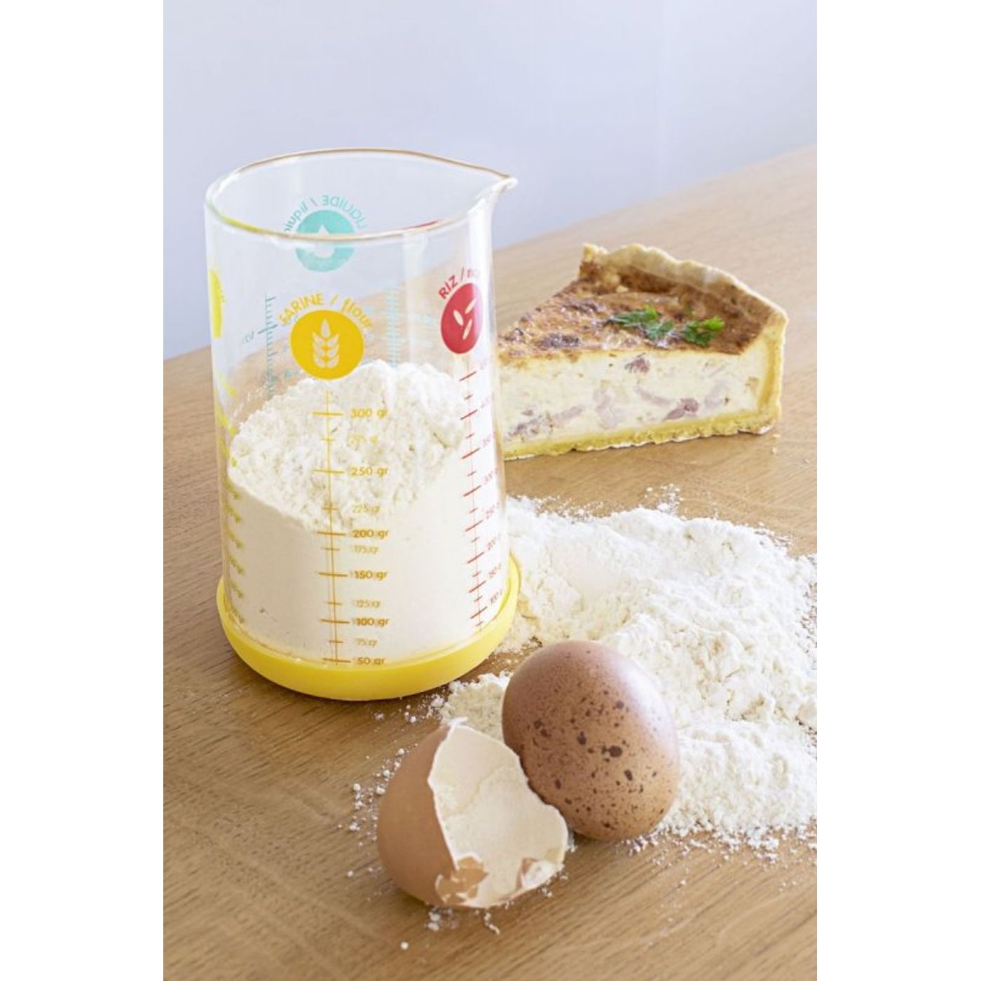 Verre doseur base silicone 500 ml