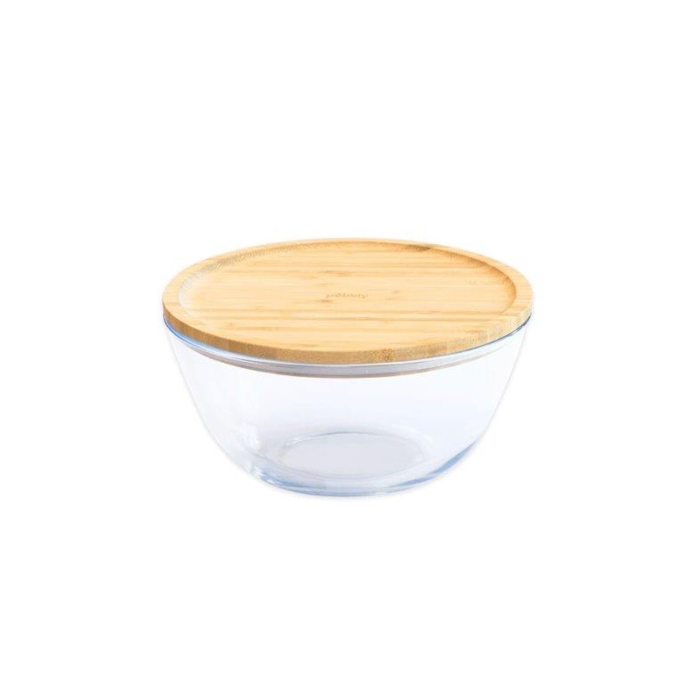 Bol à mixer rond avec couvercle bambou 1,6L