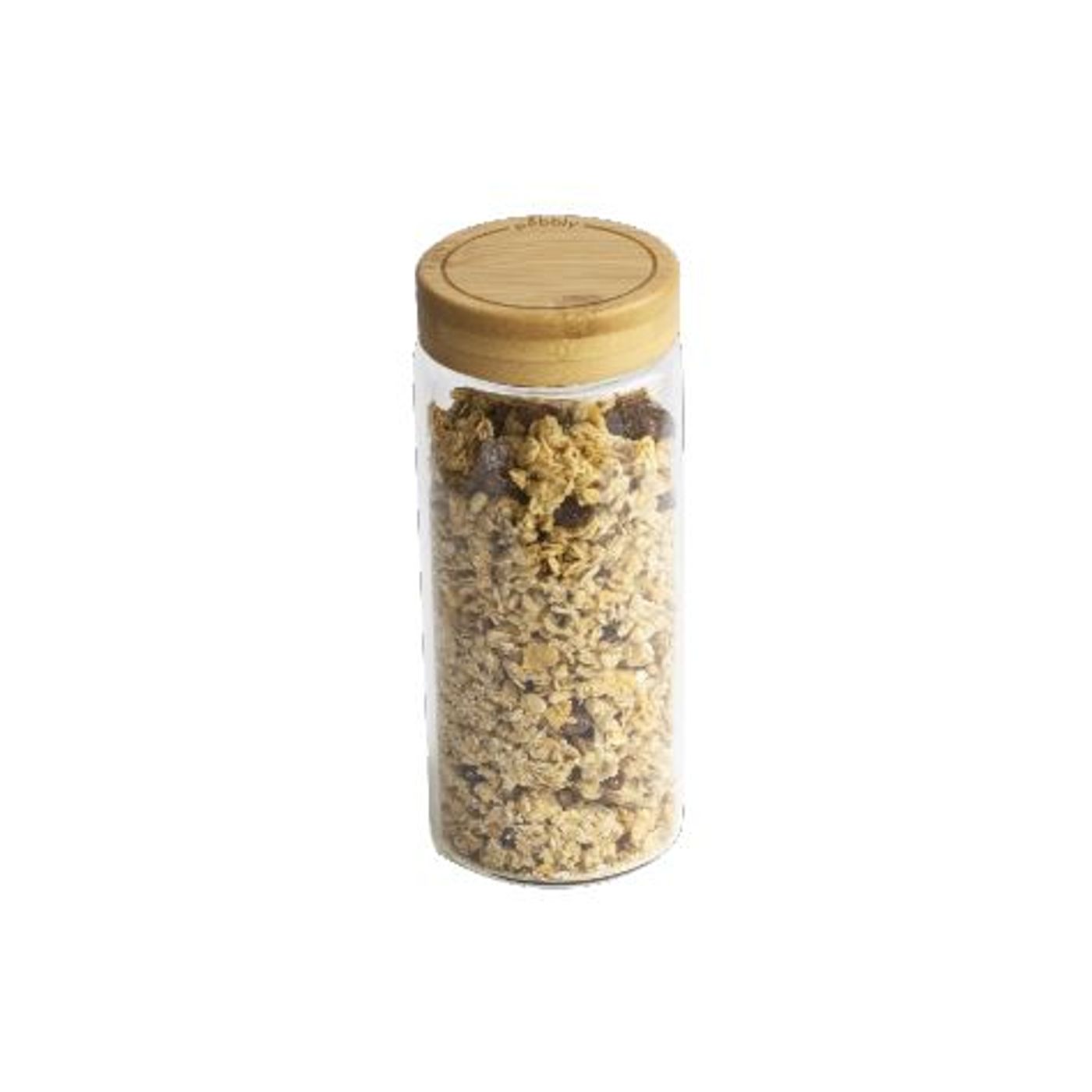 Boîte en verre ronde avec couvercle bambou 650 ml