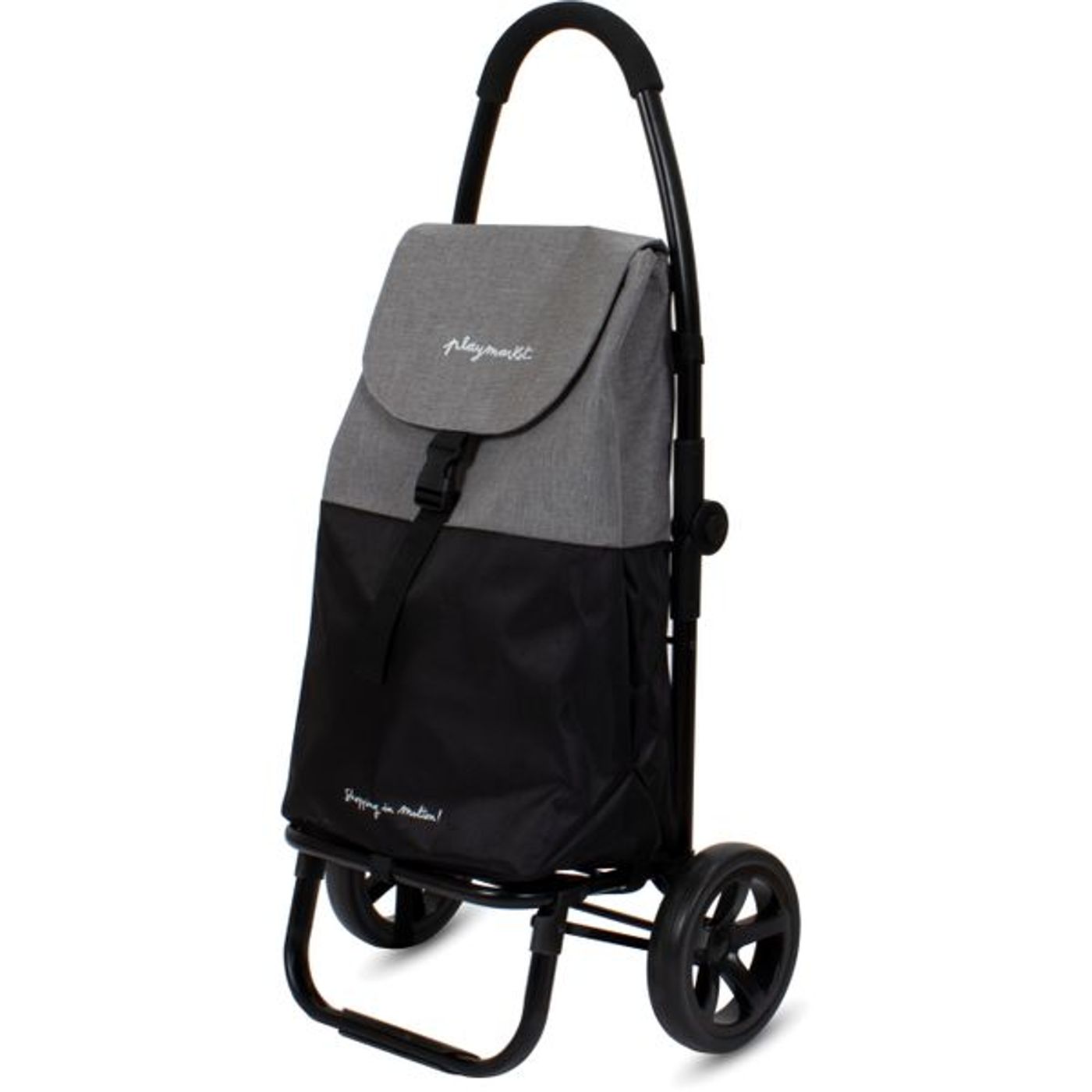 Poussette de marché go two noir & gris