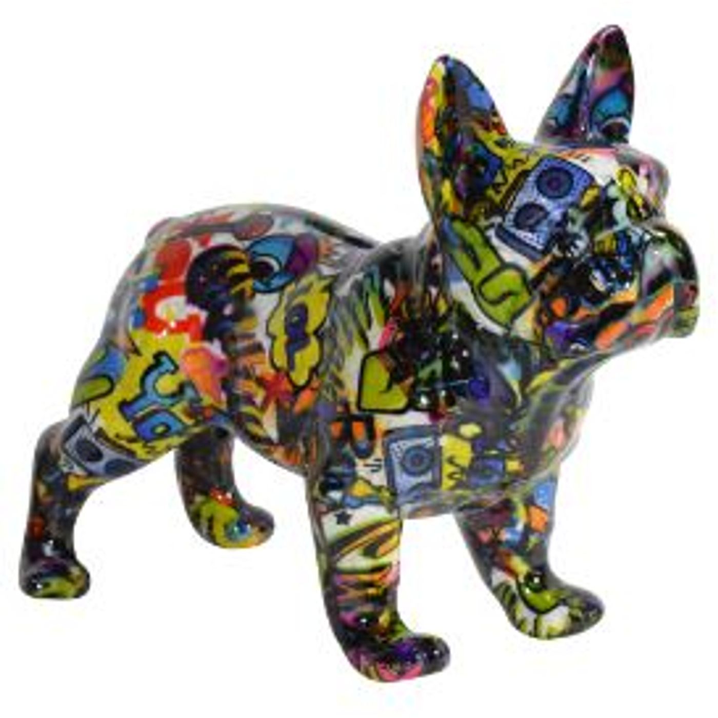 Tirelire bulldog francais noir