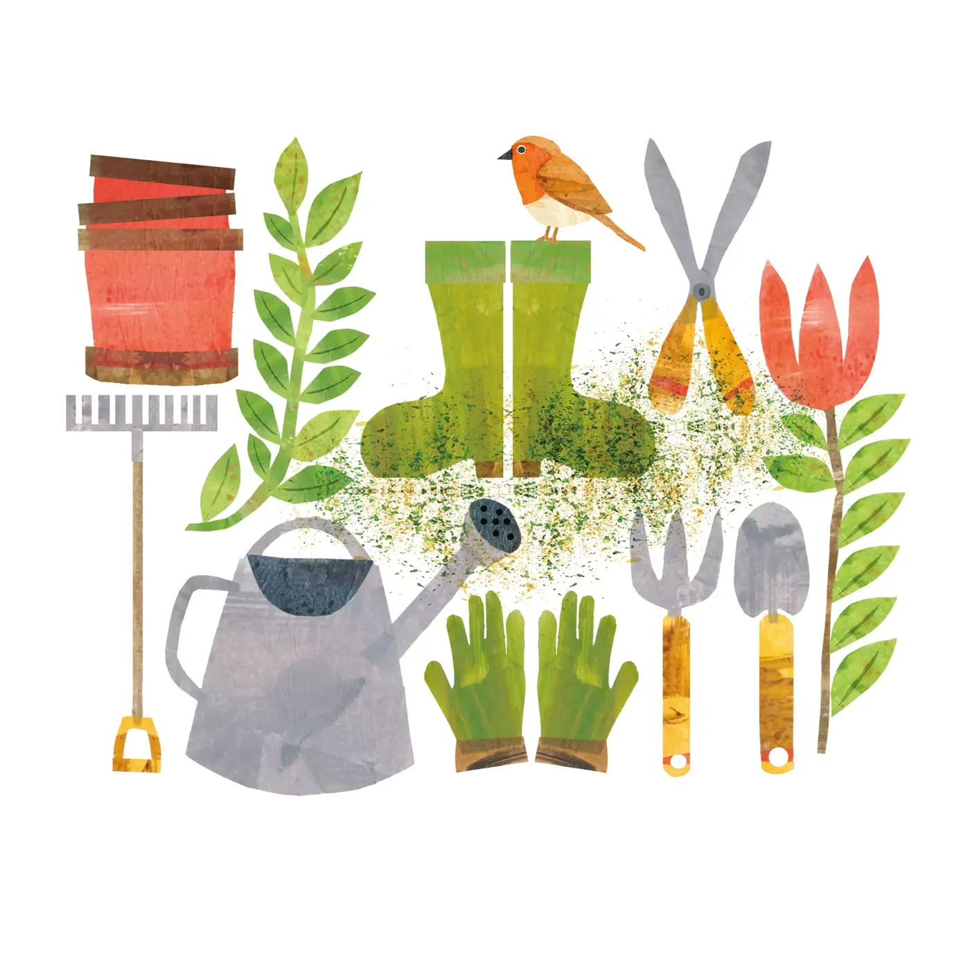 Serviettes en papier jardin Beauty Garden