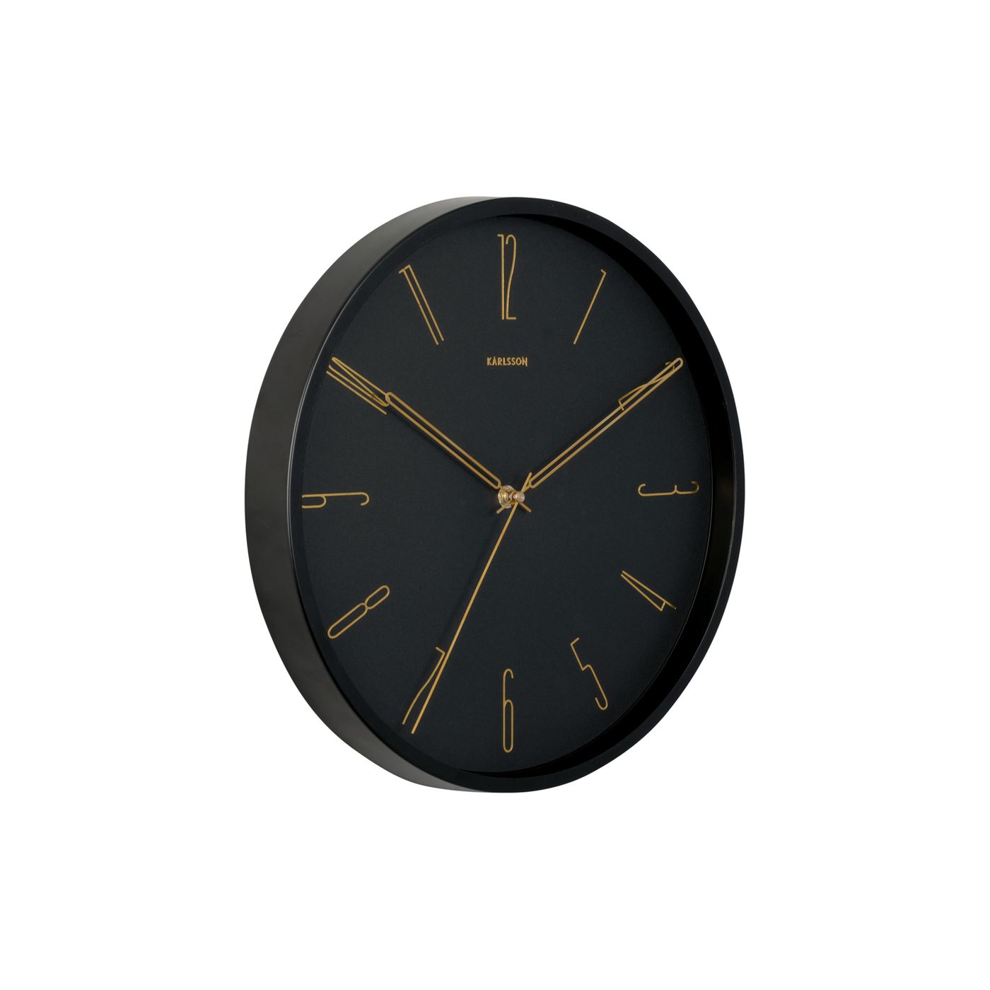 Horloge belle numbers métal noire 35cm