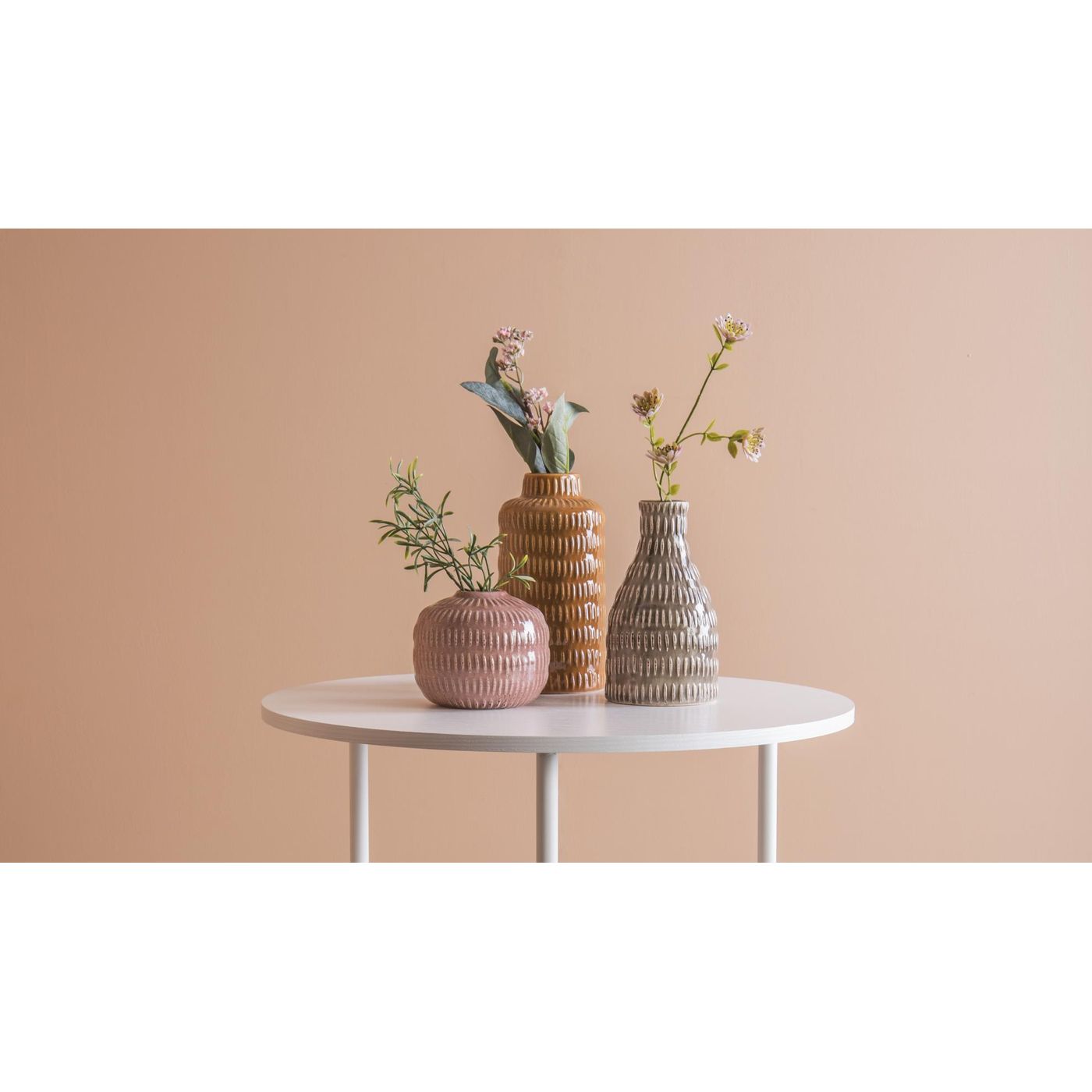 Vase Nostalgia sphère caramel