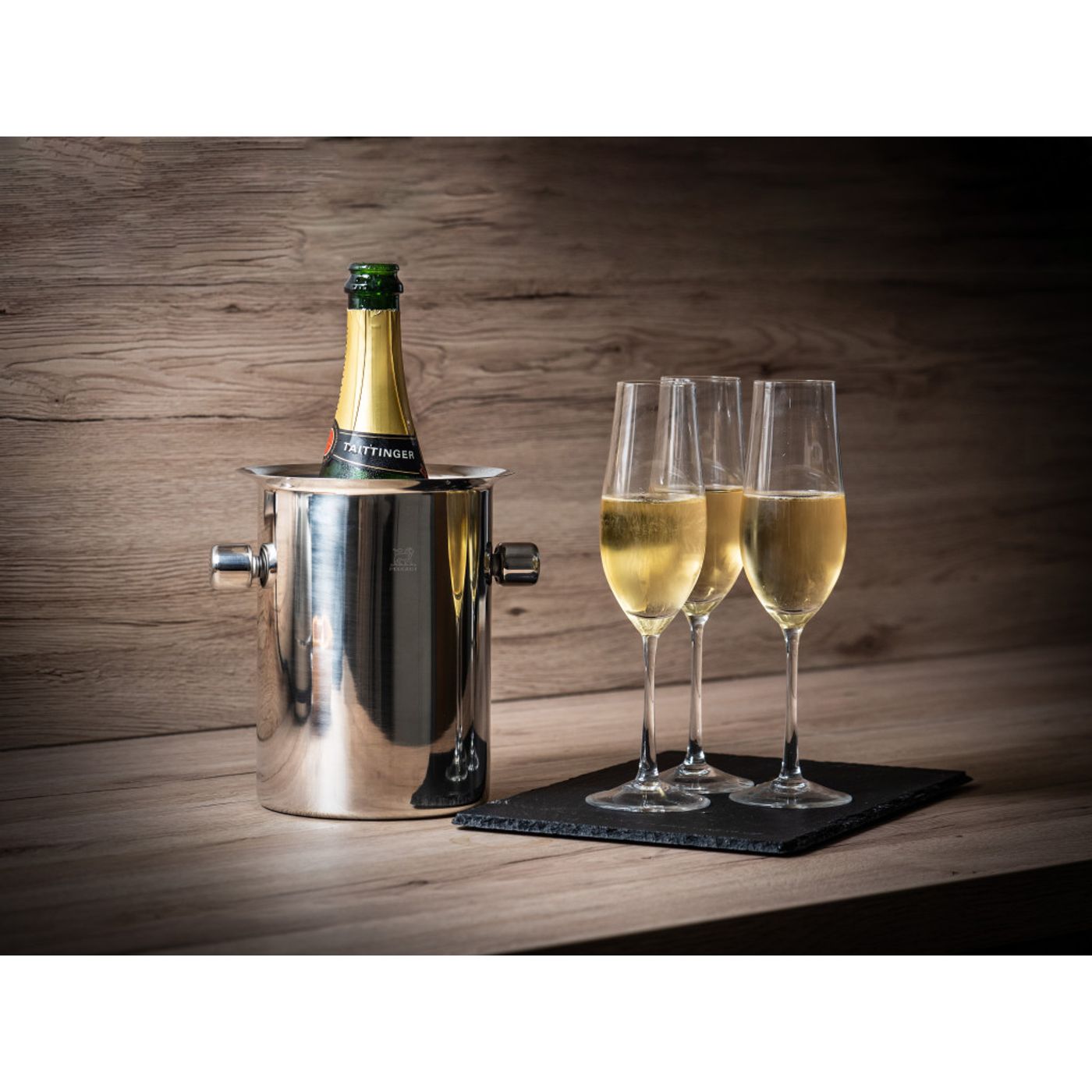 Seau à champagne inox équilibreur thermique avec glacettes 19cm