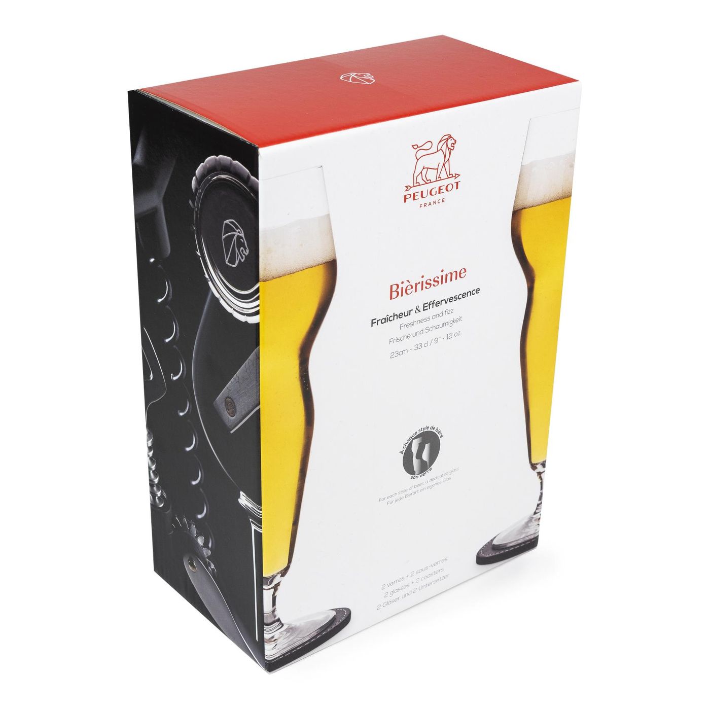 Set de 2 verres à biere Fraicheur 33cl