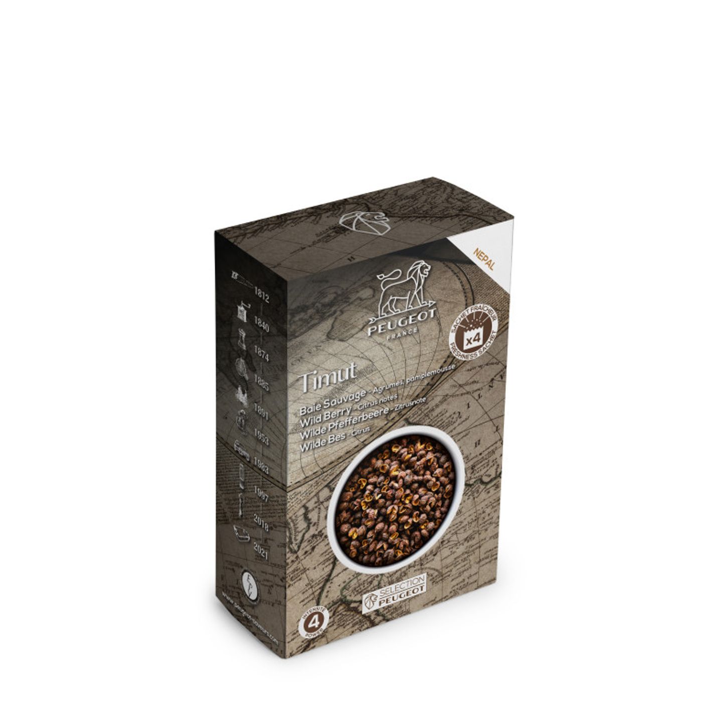 4 sachets fraîcheur baies sauvage de Timut (Népal)