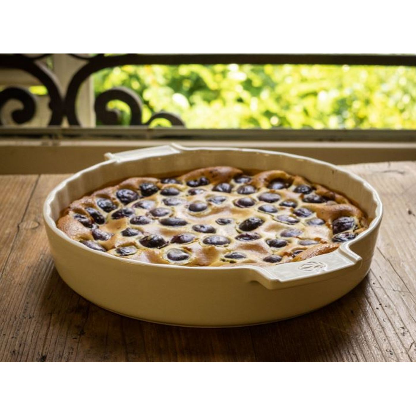 Plat à tarte écru 30 cm