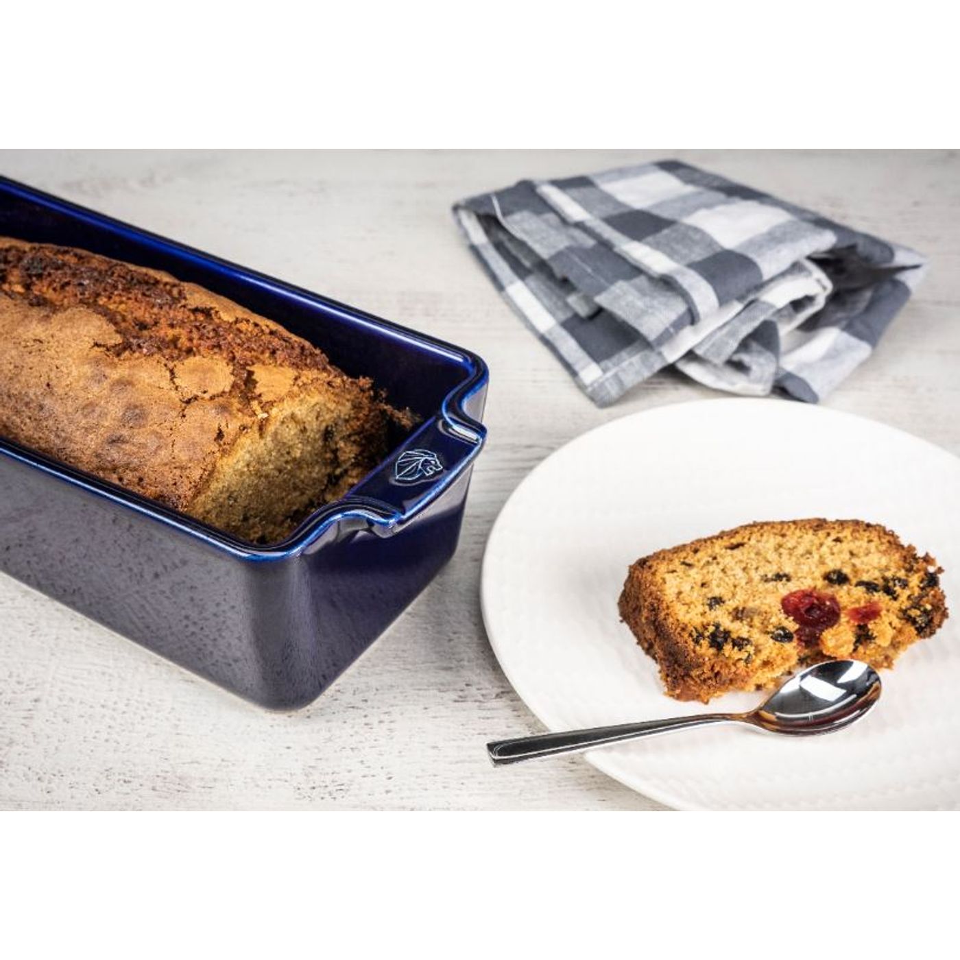 Moule à cake bleu 31 cm
