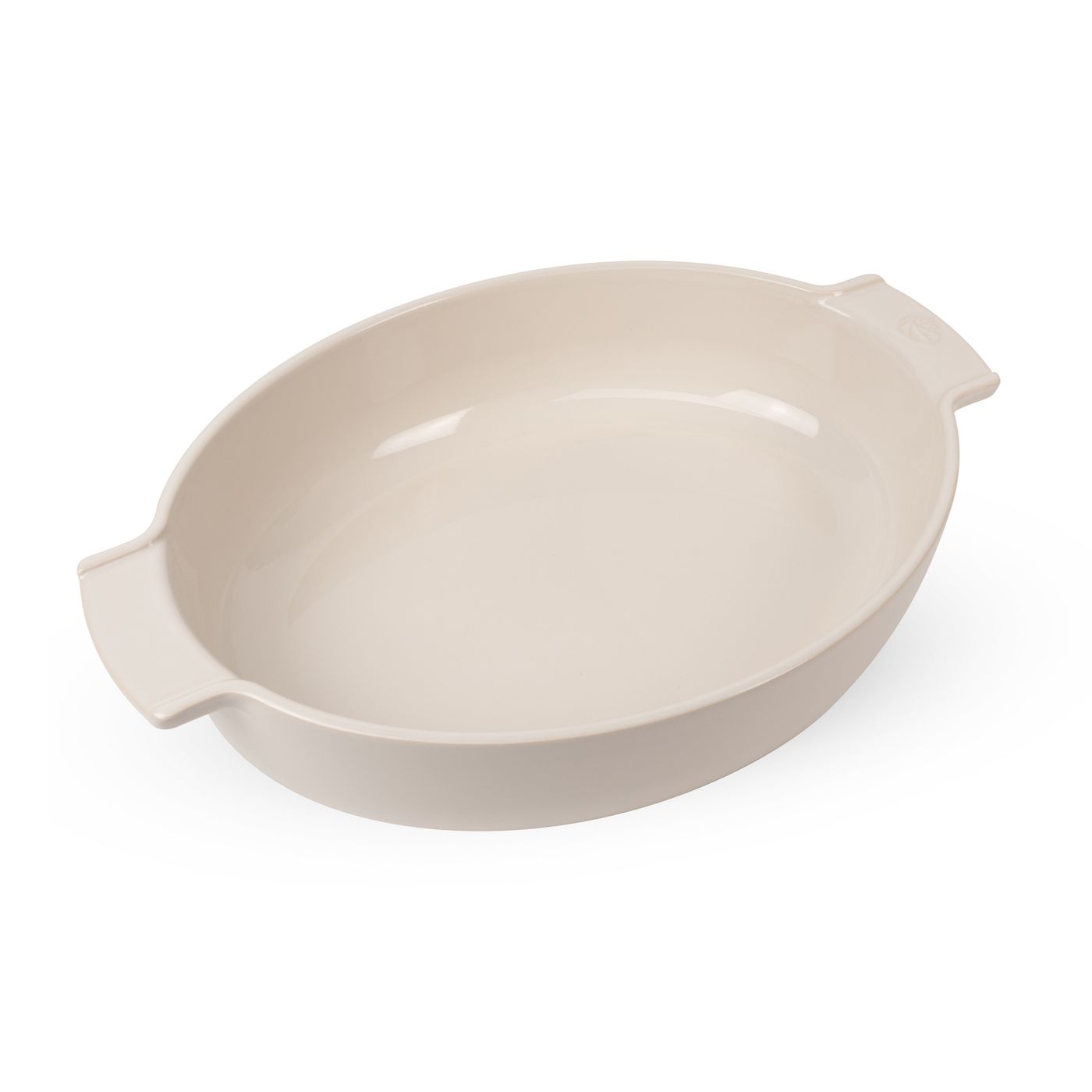 Plat à four ovale écru 40 cm