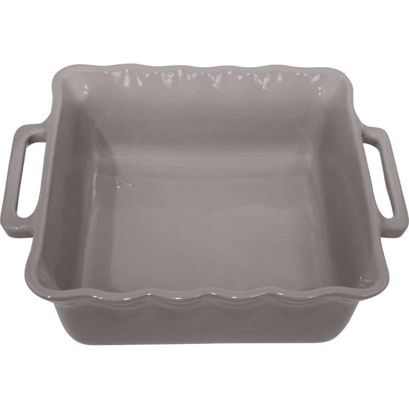 Plat à four carré Délices gris 31,5cm