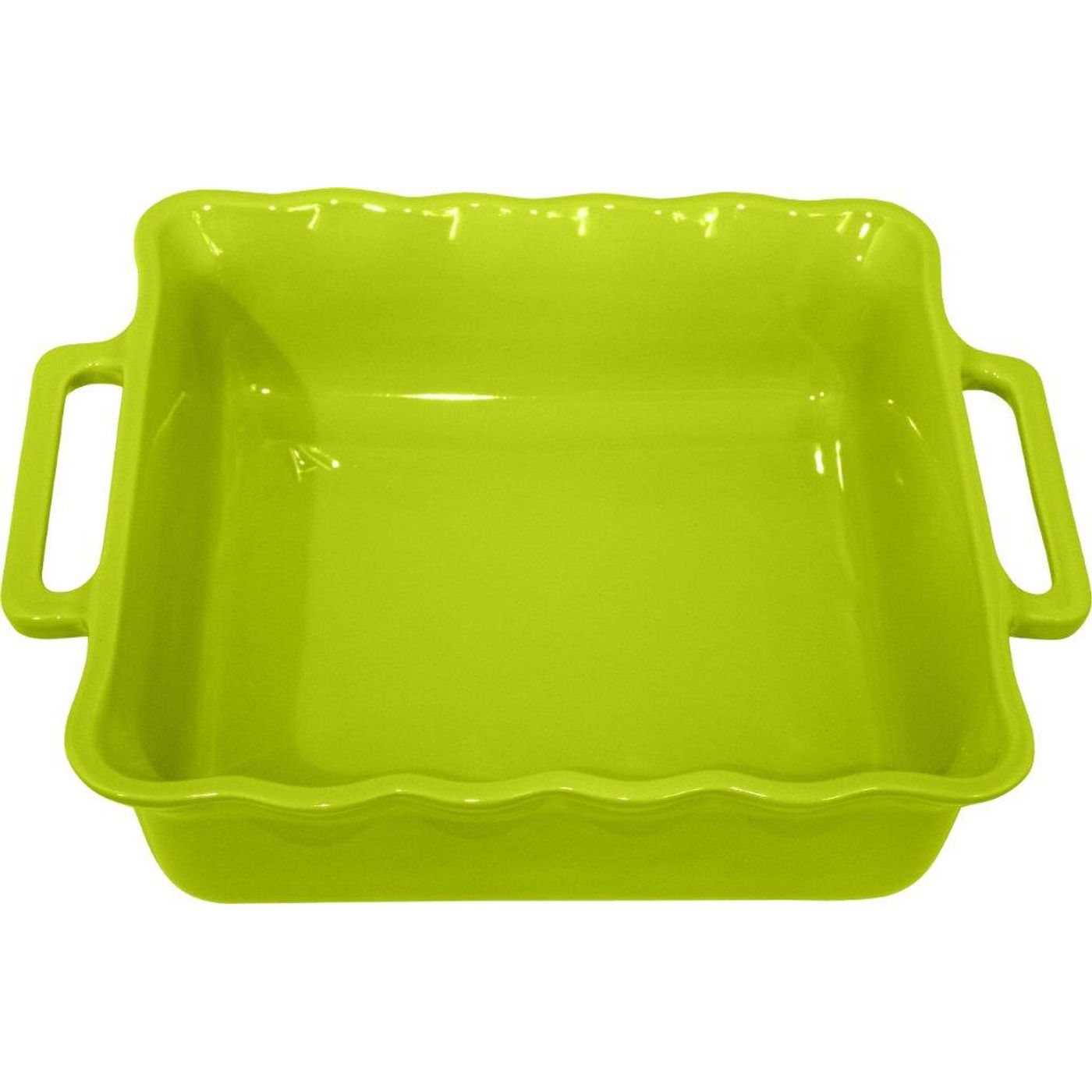 Plat à four carré 31,5 cm vert pomme