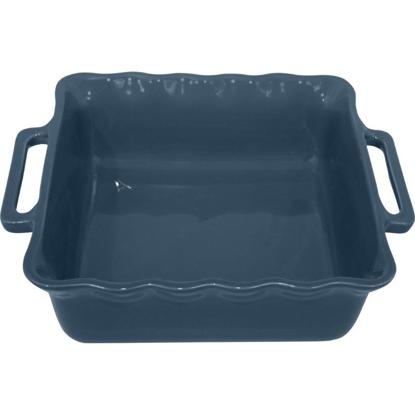 Plat à four Délices carré 31,5 cm bleu océan