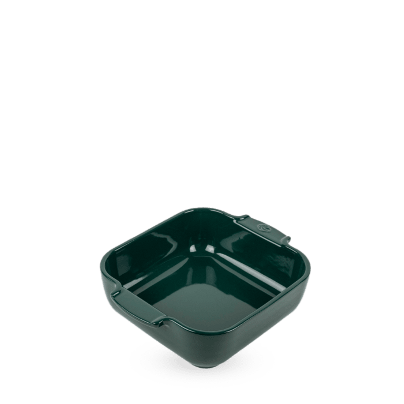 Plat à four carré vert forêt 21 cm