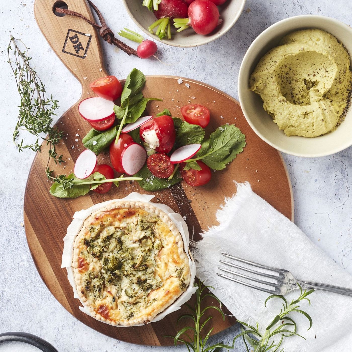 Planche de service ronde 35 x 24,5 cm