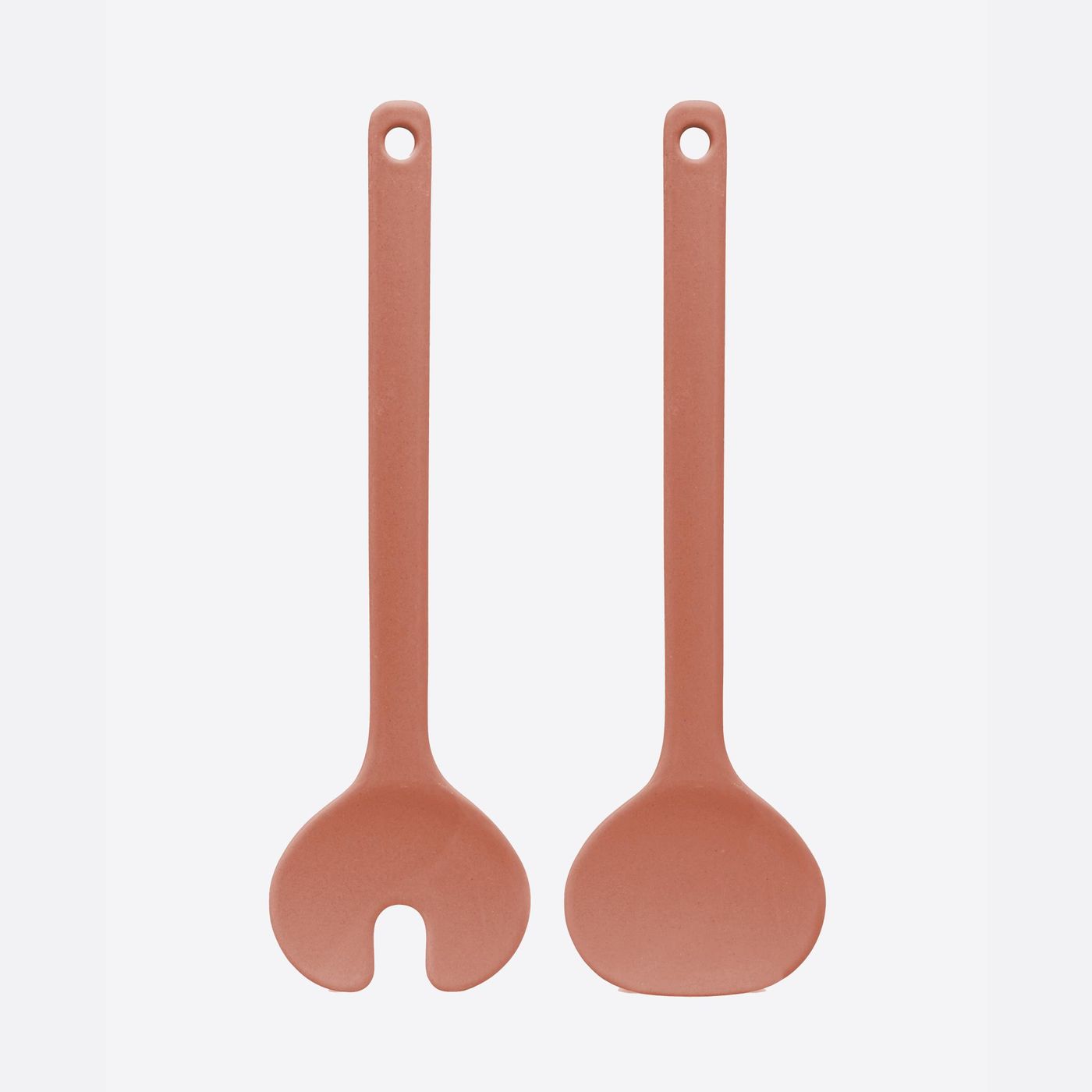 Couverts à salade Bambou Terracotta 27 cm
