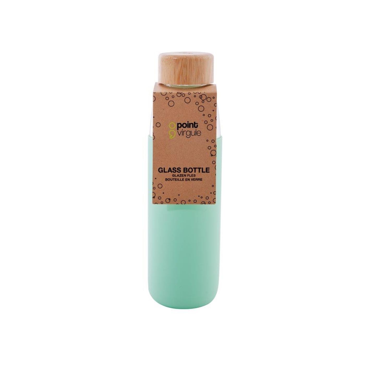 Bouteille verre borosilicate 580 ml vert menthe