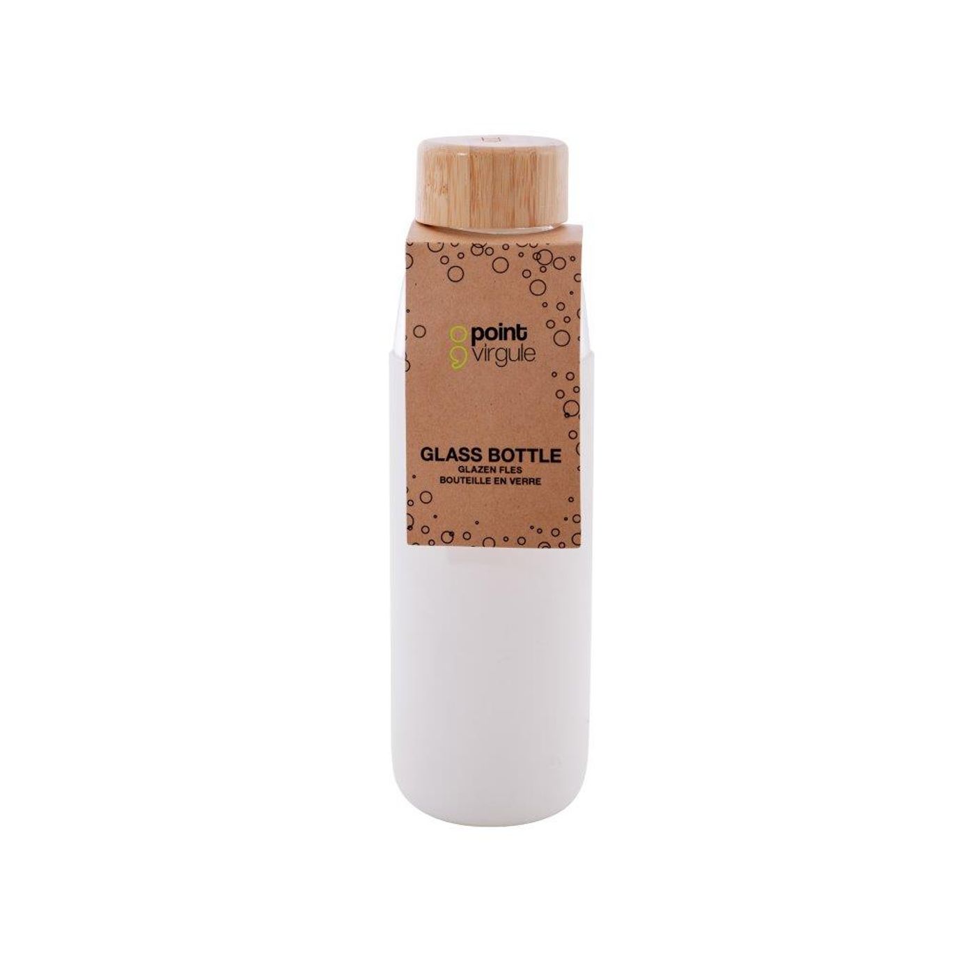 Bouteille verre borosilicate 580 ml blanc