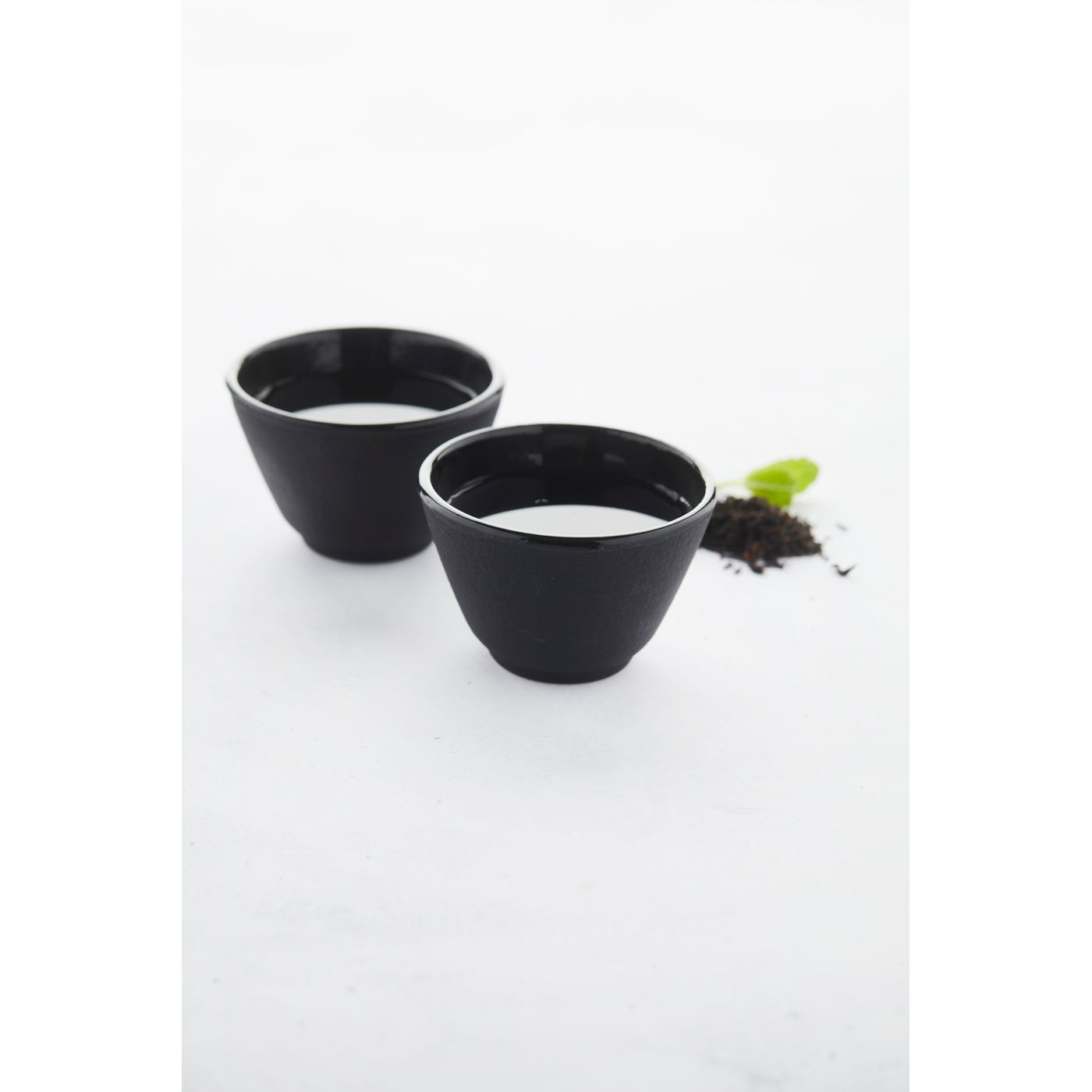 Tasses à Thé En Fonte Vintage – Lot De 2, Style Japonais, Noir, Pour Thé Chaud Ou Froid