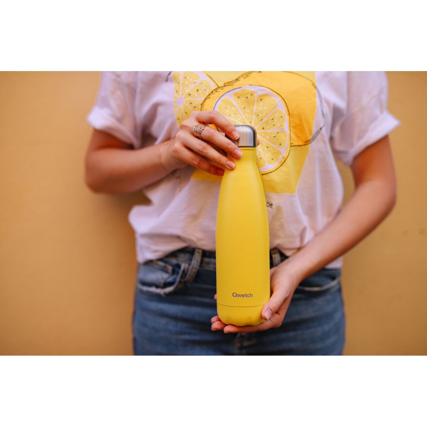 Bouteille isotherme jaune 500 ml