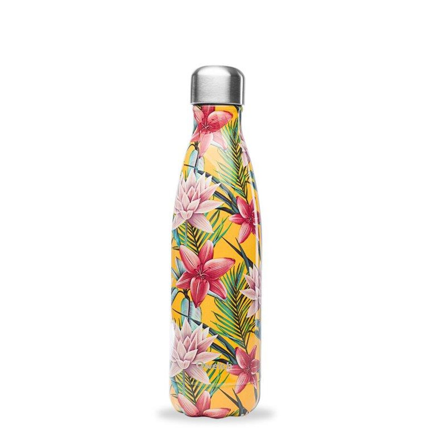 Bouteille isotherme tropical fleur jaune 500ml