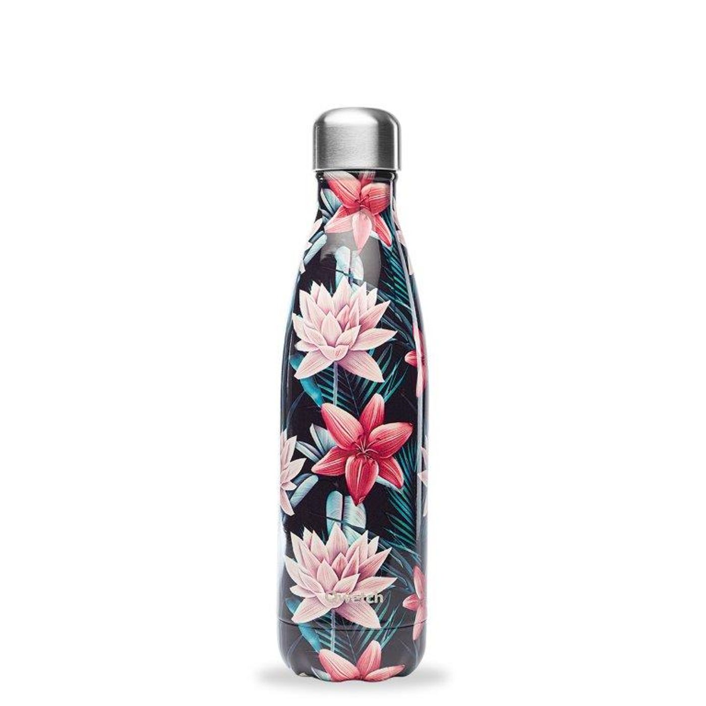 Bouteille isotherme tropical fleur noire 500ml