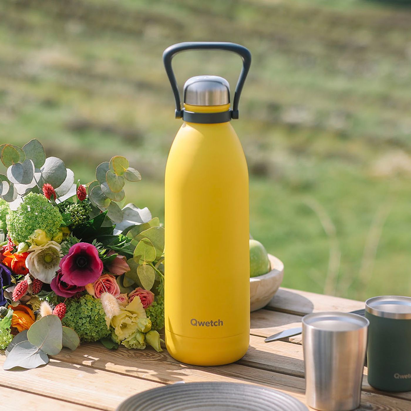 Bouteille isotherme titan pop jaune 1,5 L