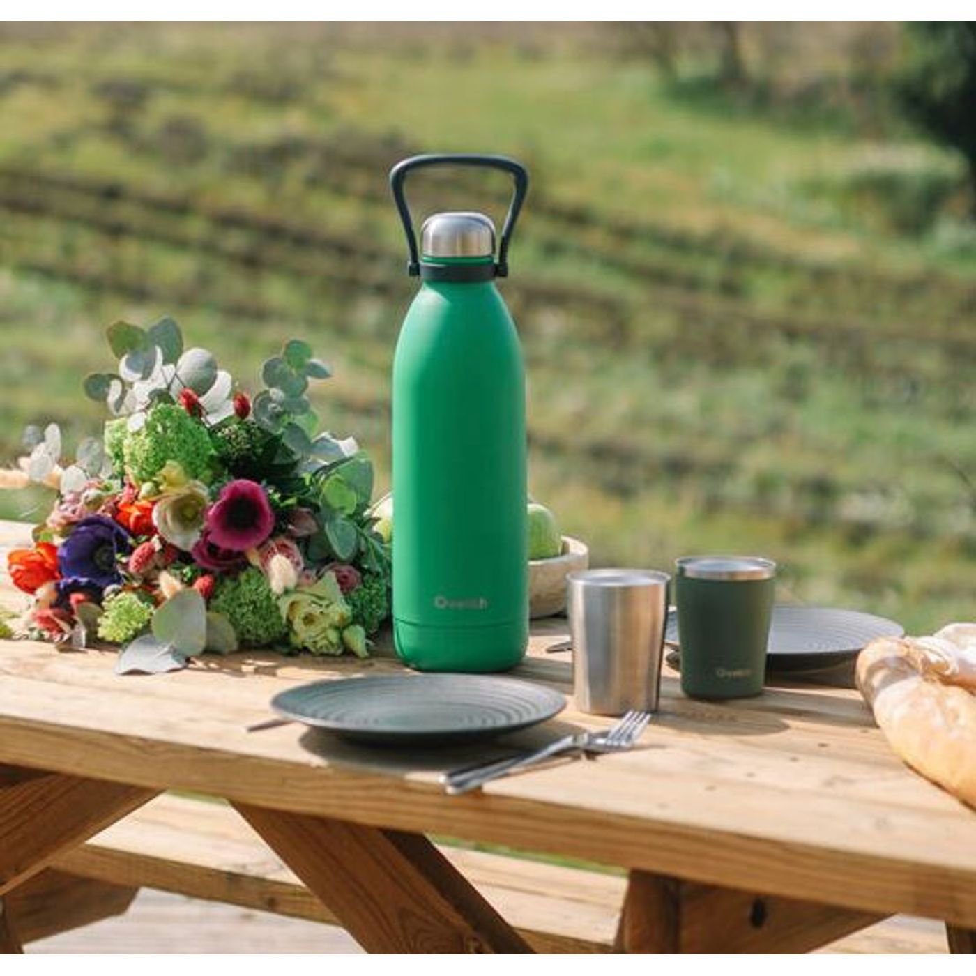 Bouteille isotherme titan Matt Vert Toundra 1,5 l