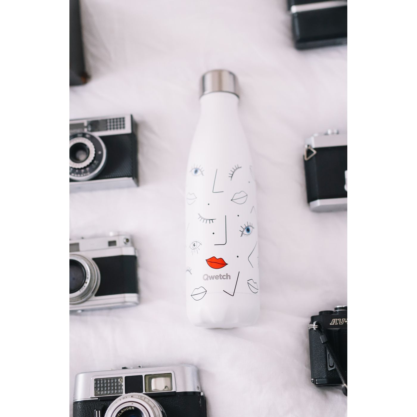Bouteille isotherme new face blanche 500 ml