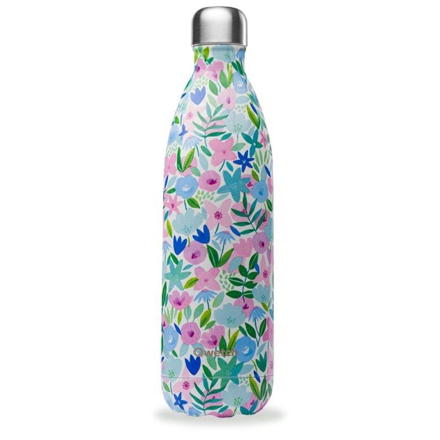 Bouteille isotherme flora bleue 1L