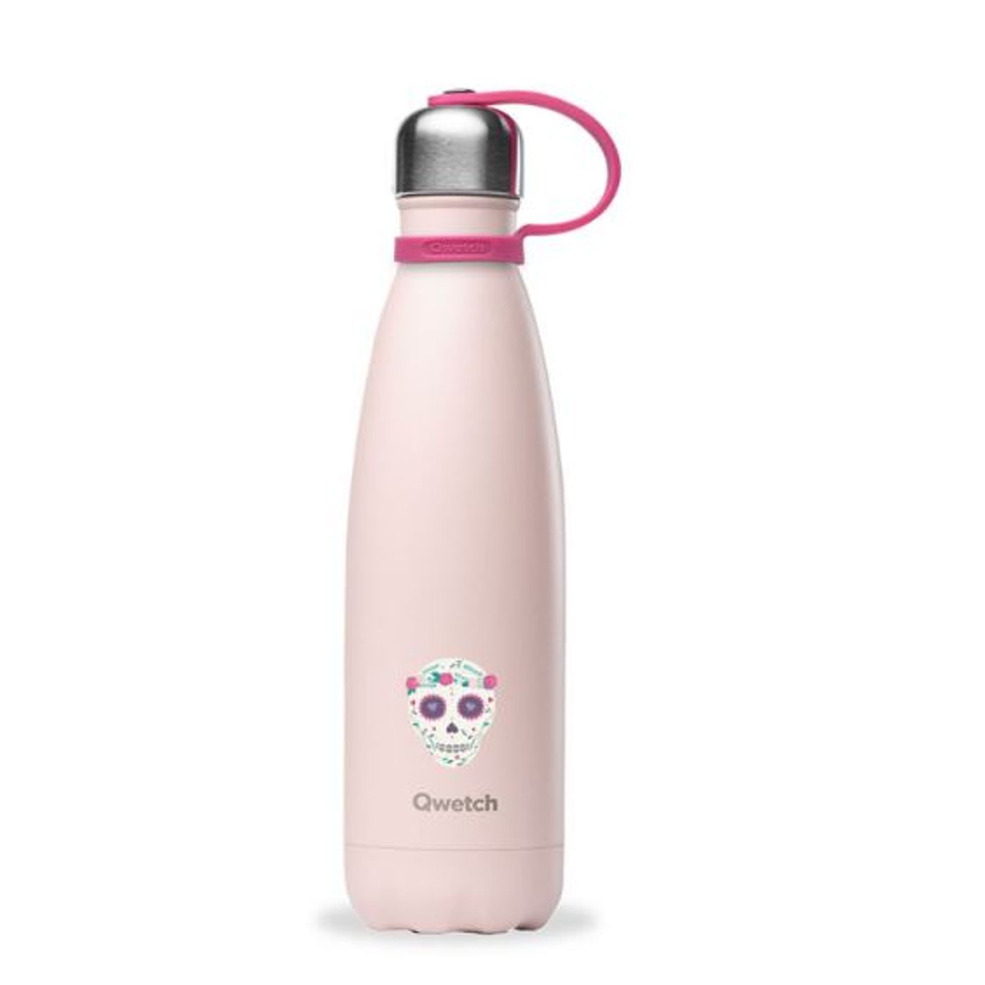 Bouteille isotherme rose tête de mort 500 ml
