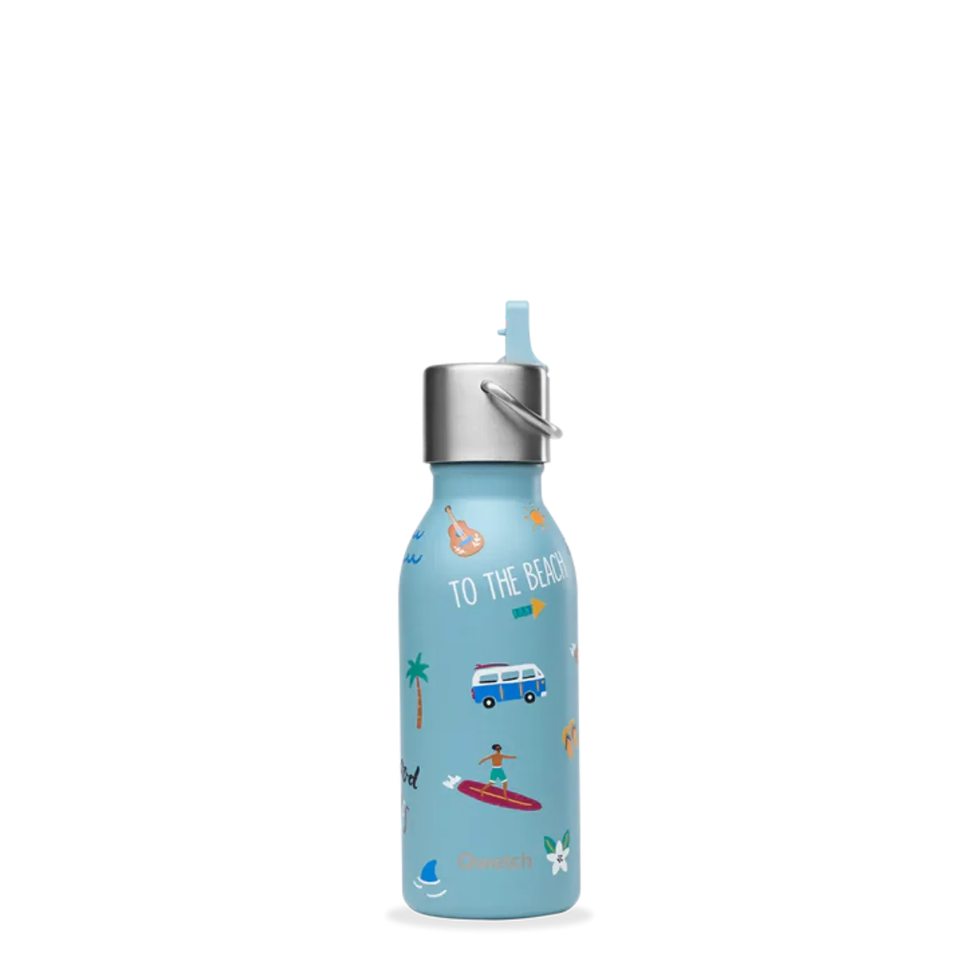 Bouteille isotherme enfant Honolulu Bleu bouchon pipette 350 ml
