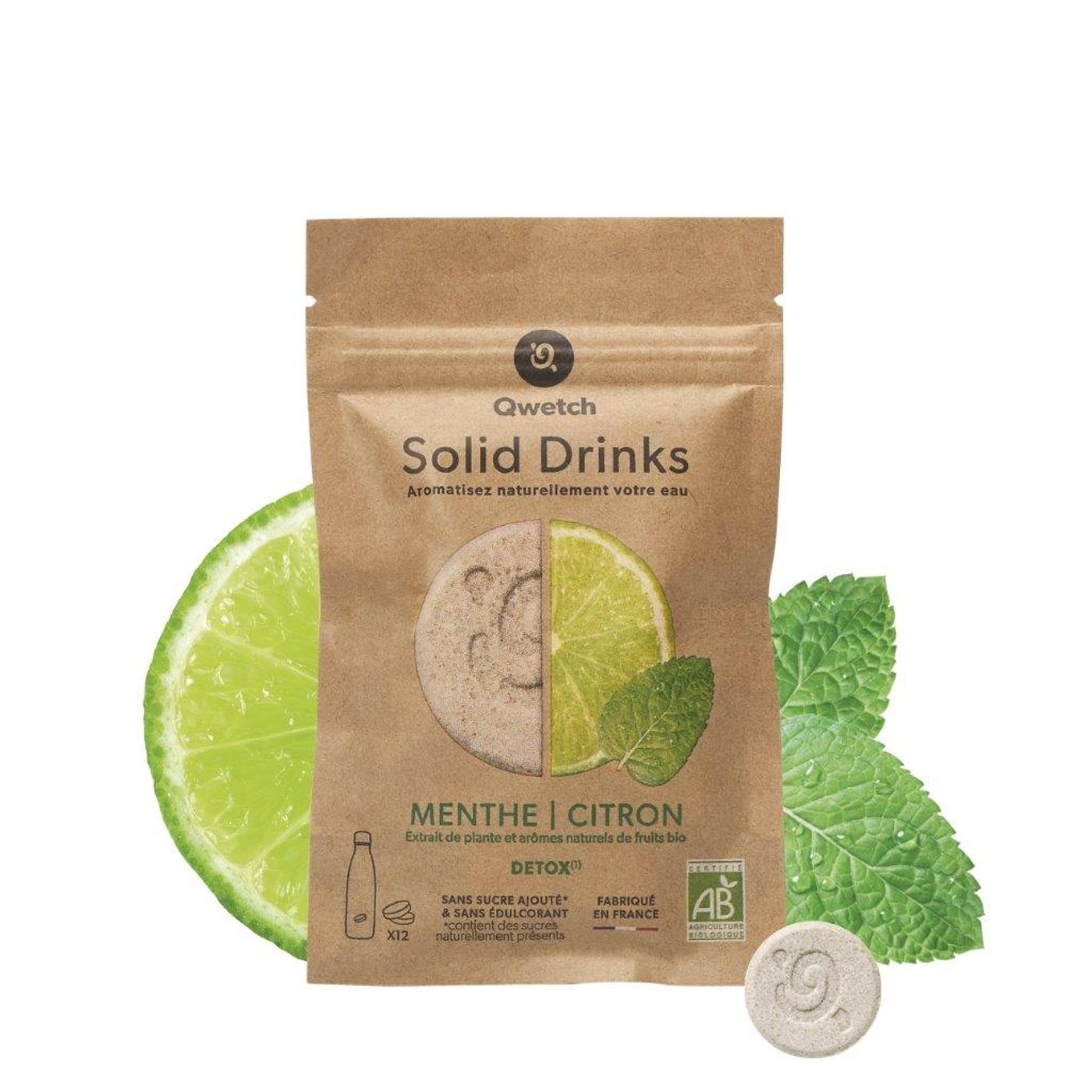 Solid Drinks DETOX Menthe Citron